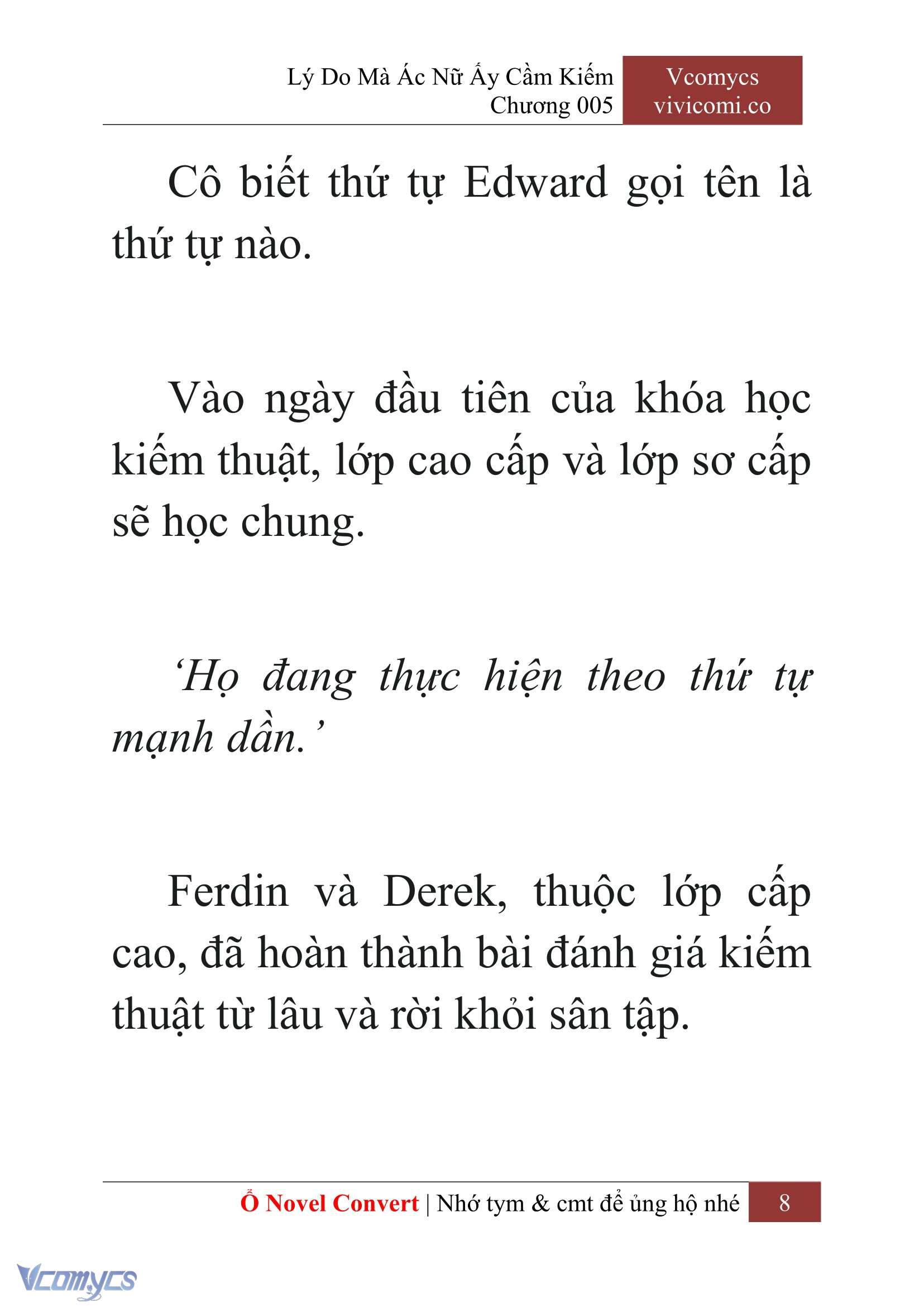 [Novel] Lý Do Mà Ác Nữ Ấy Cầm Kiếm Chap 5 - Trang 2