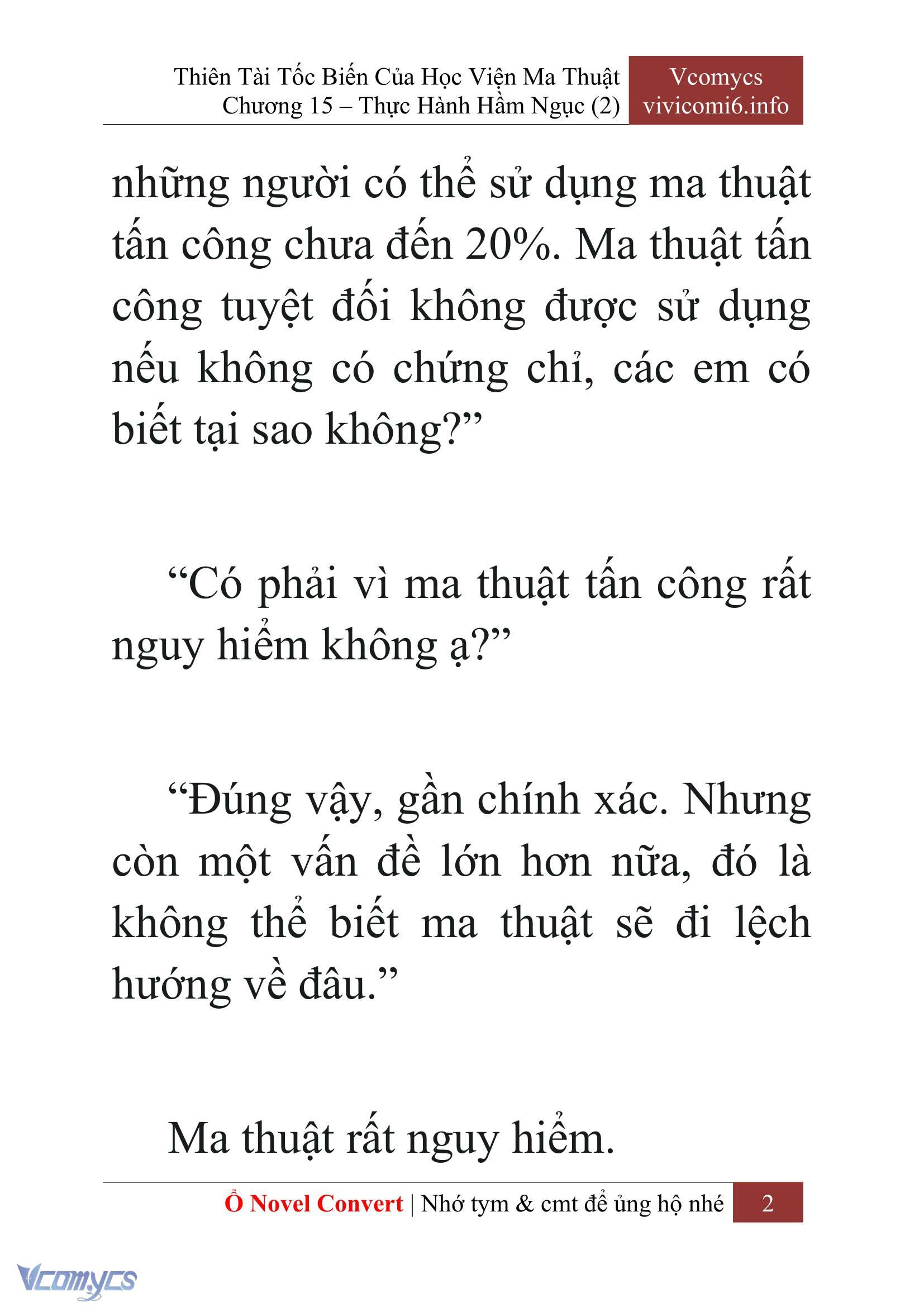 [Novel] Thiên Tài Tốc Biến Của Học Viện Ma Thuật Chap 15 - Trang 2