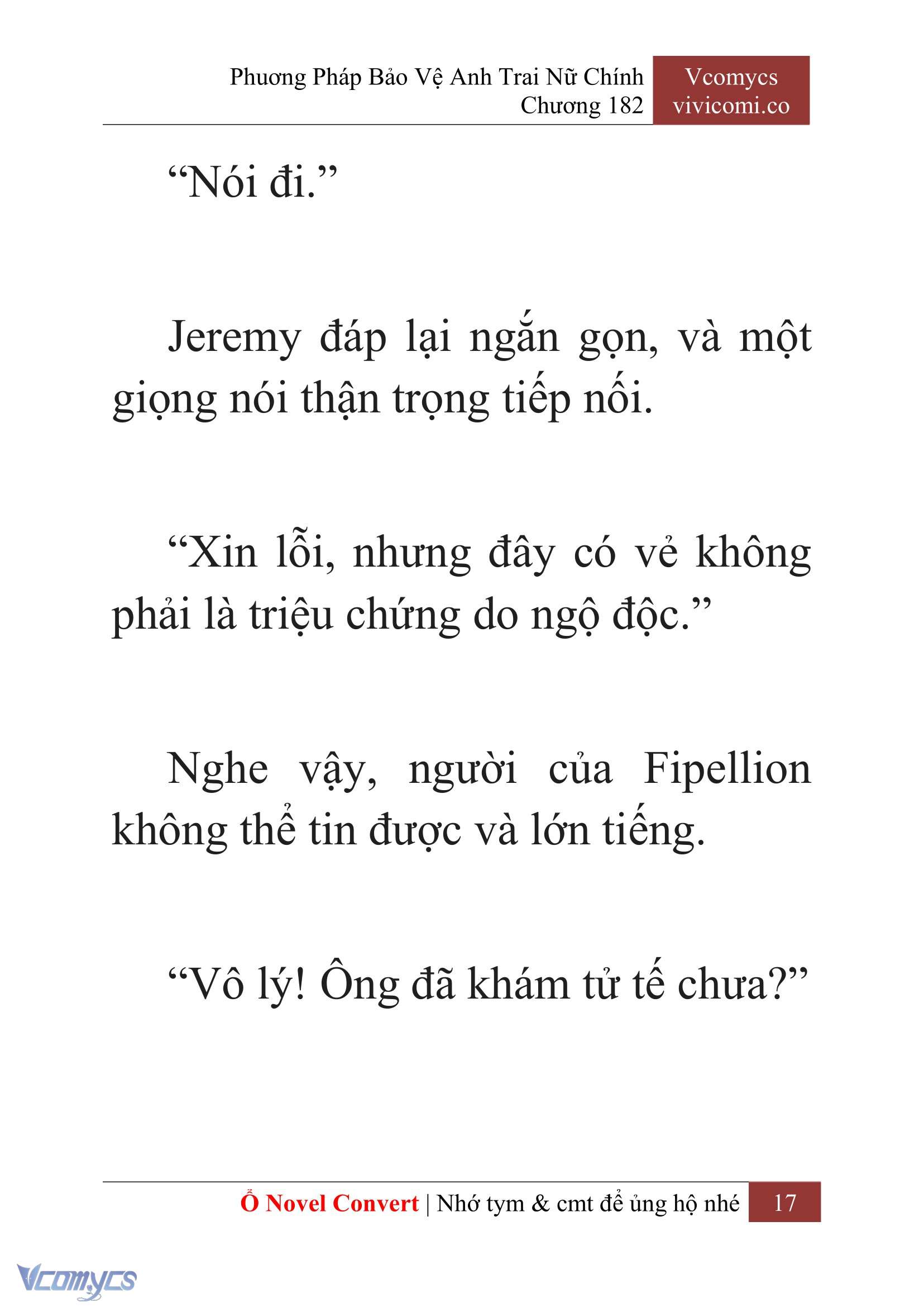 [Novel] Phương Pháp Bảo Vệ Anh Trai Nữ Chính Chap 182 - Trang 2