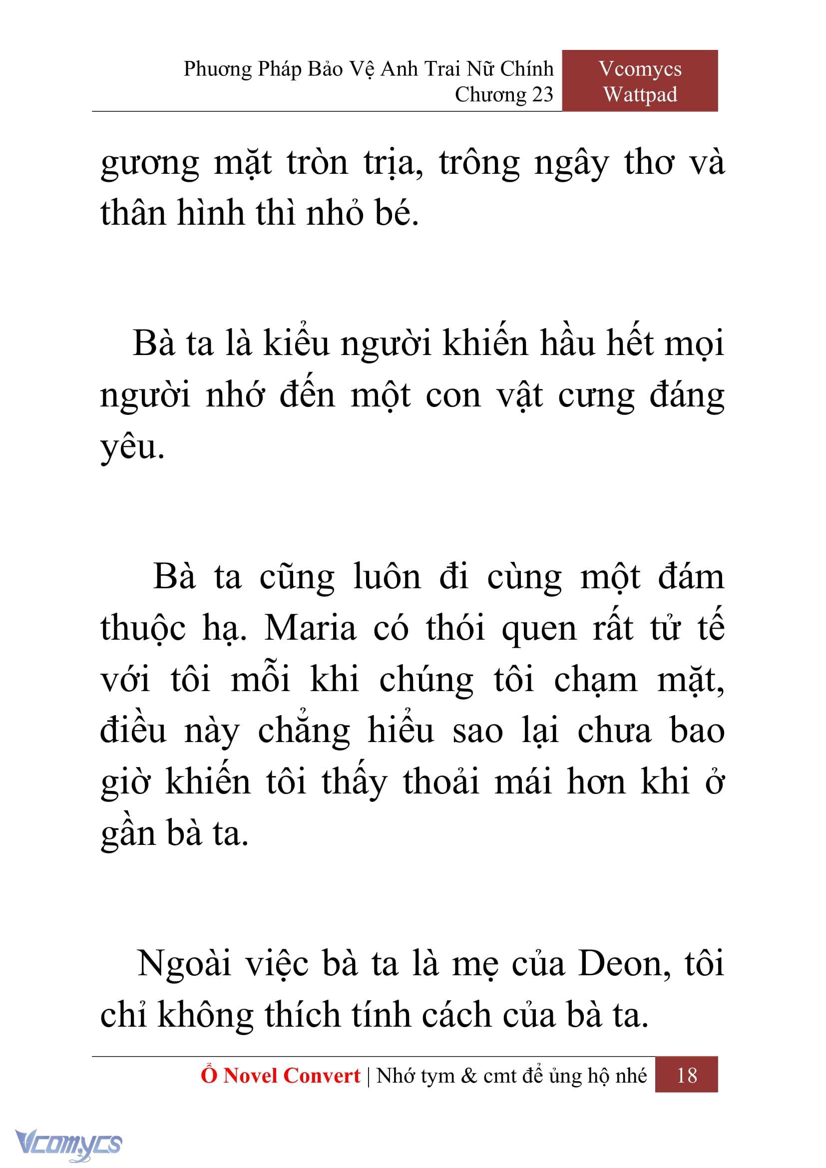 [Novel] Phương Pháp Bảo Vệ Anh Trai Nữ Chính Chap 23 - Trang 2