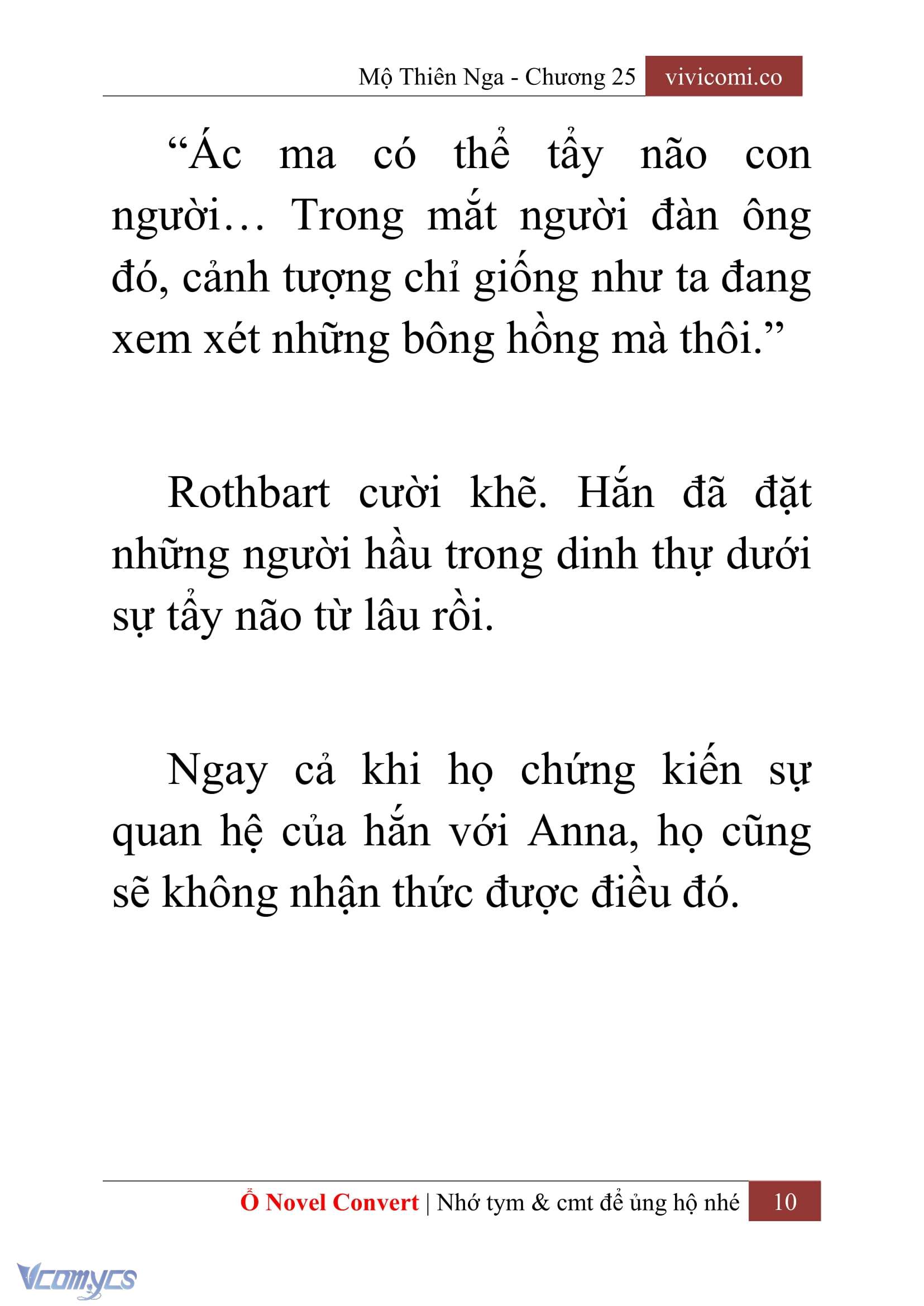 [Novel] Mộ Thiên Nga Chap 25 - Trang 2