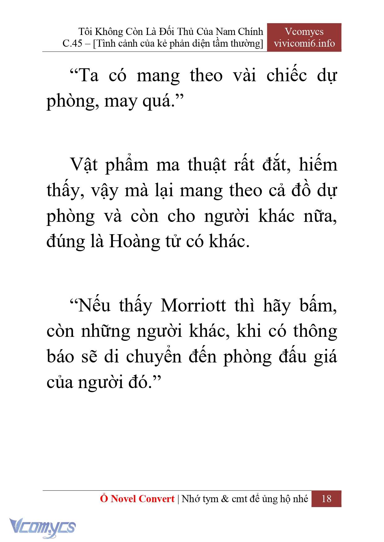 [Novel] Tôi Không Còn Là Đối Thủ Của Nam Chính Chap 45 - Trang 2