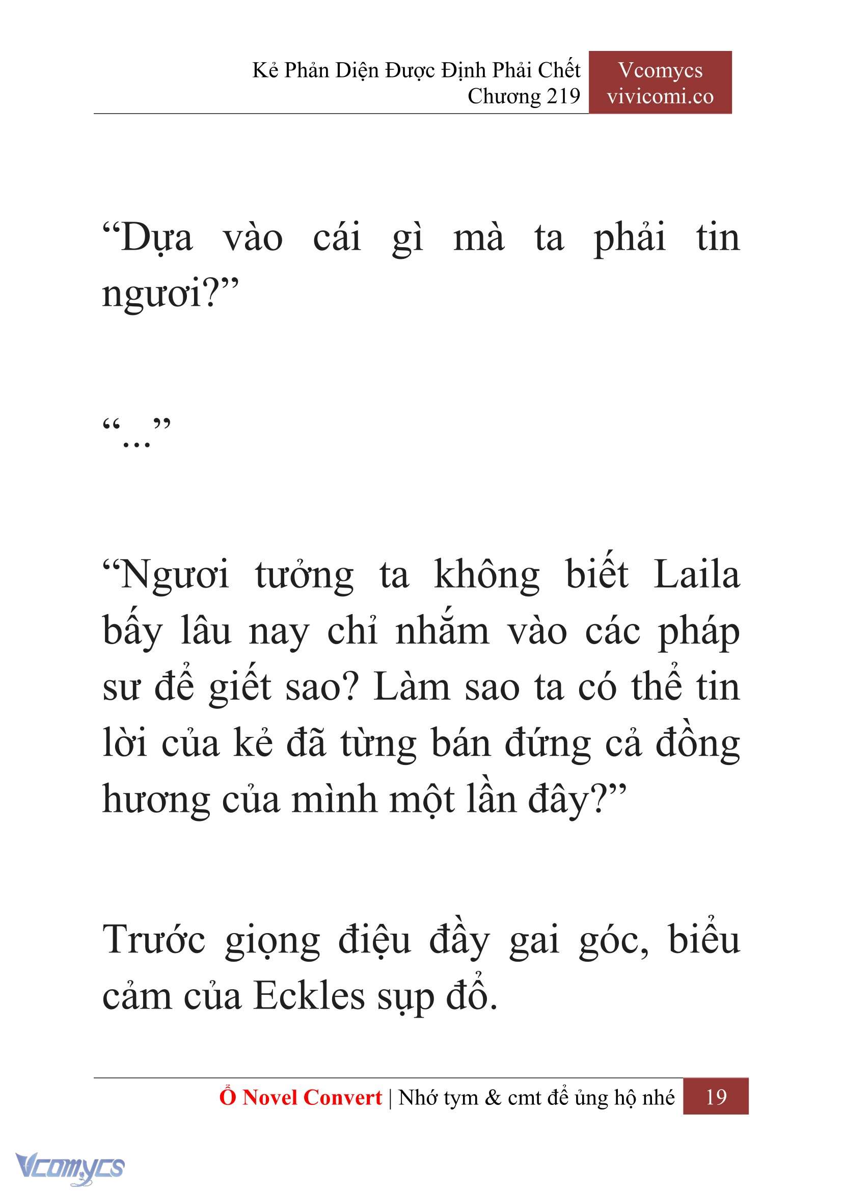 [Novel] Kẻ Phản Diện Được Định Phải Chết Chap 219 - Trang 2