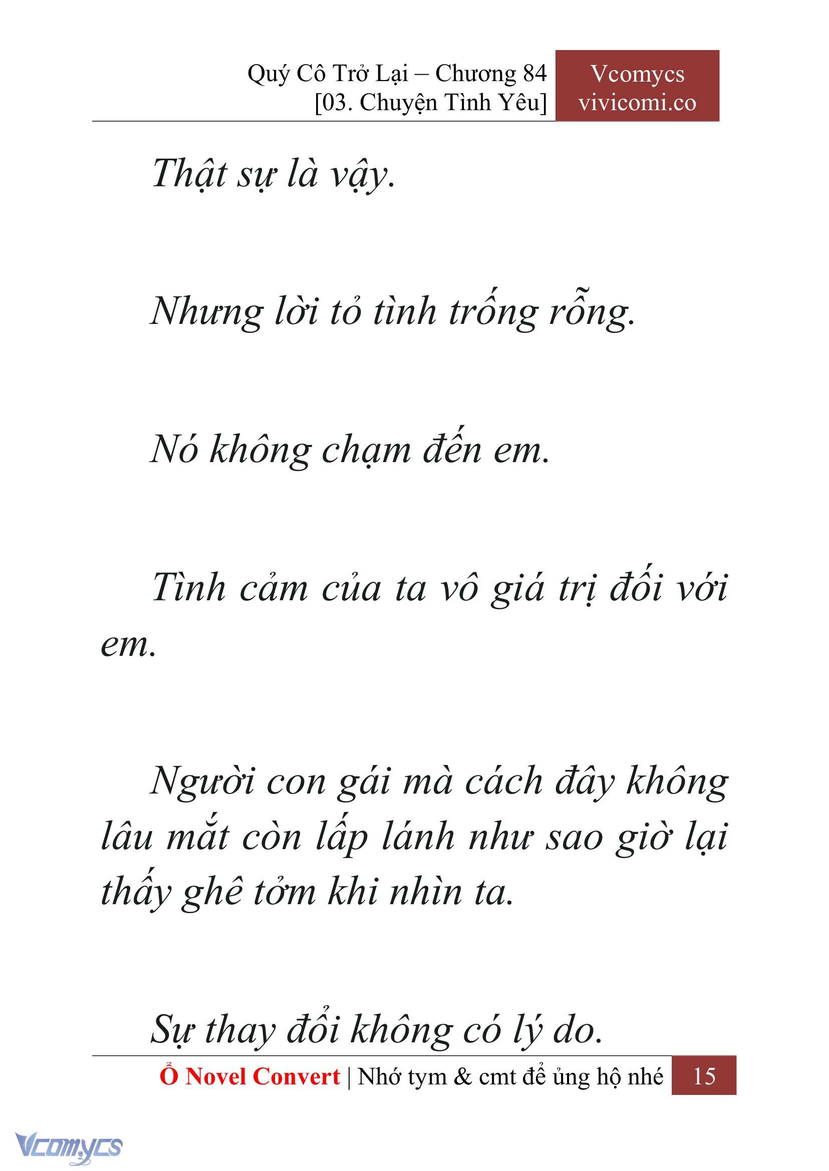 [Novel] Quý Cô Trở Lại Chap 84 - Trang 2