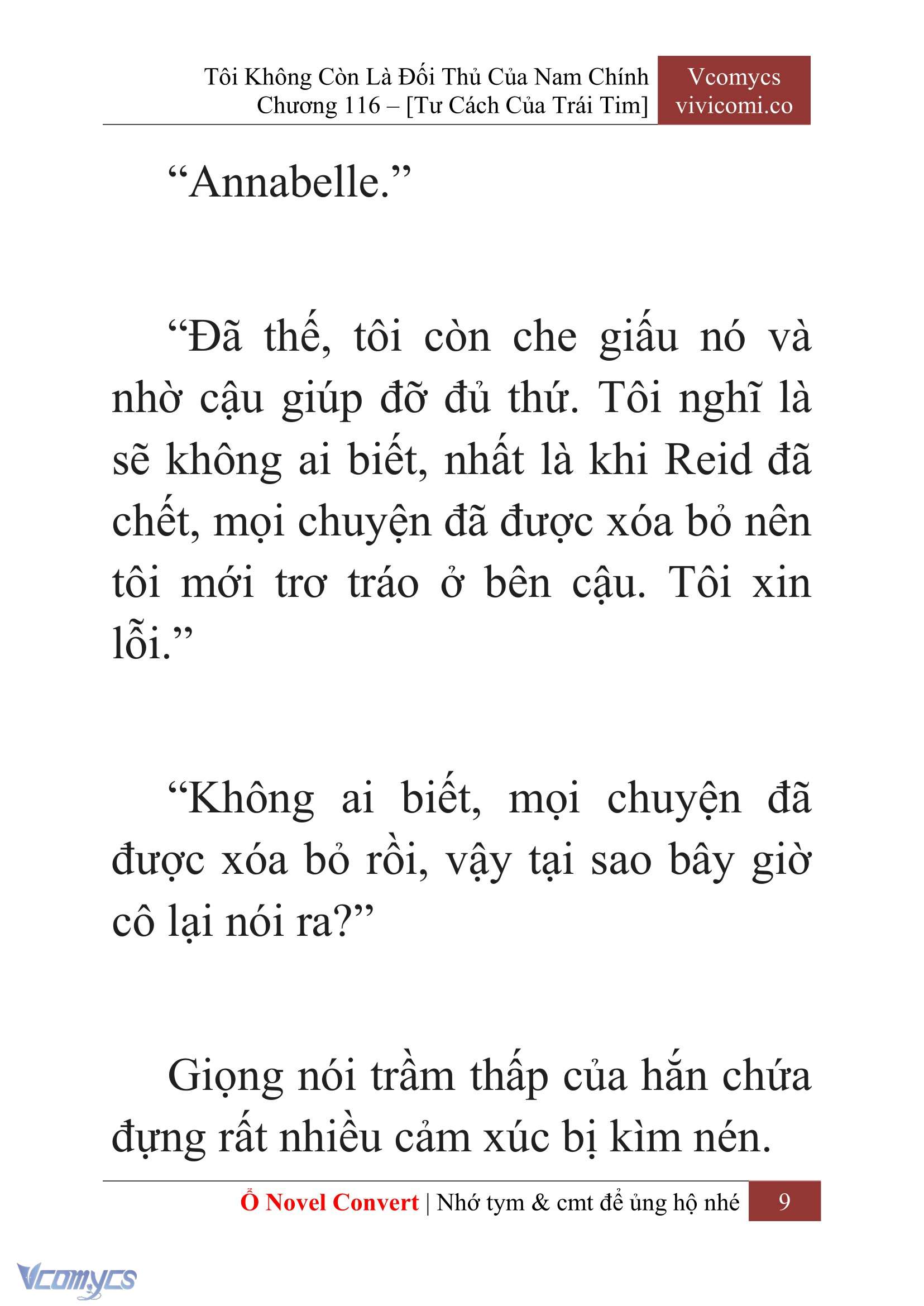 [Novel] Tôi Không Còn Là Đối Thủ Của Nam Chính Chap 116 - Trang 2