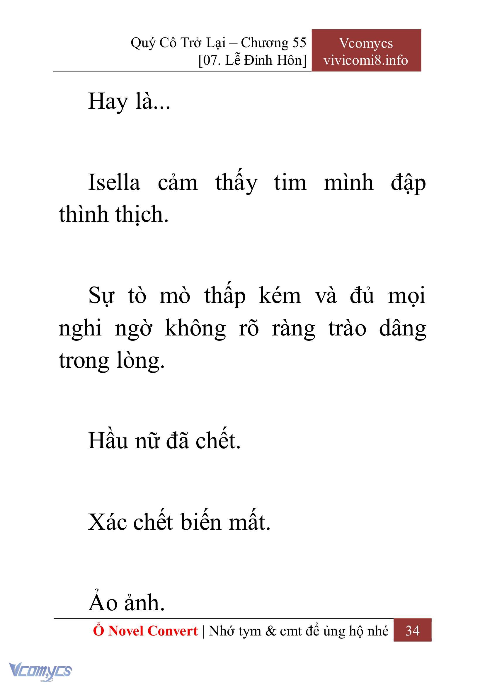 [Novel] Quý Cô Trở Lại Chap 55 - Trang 2