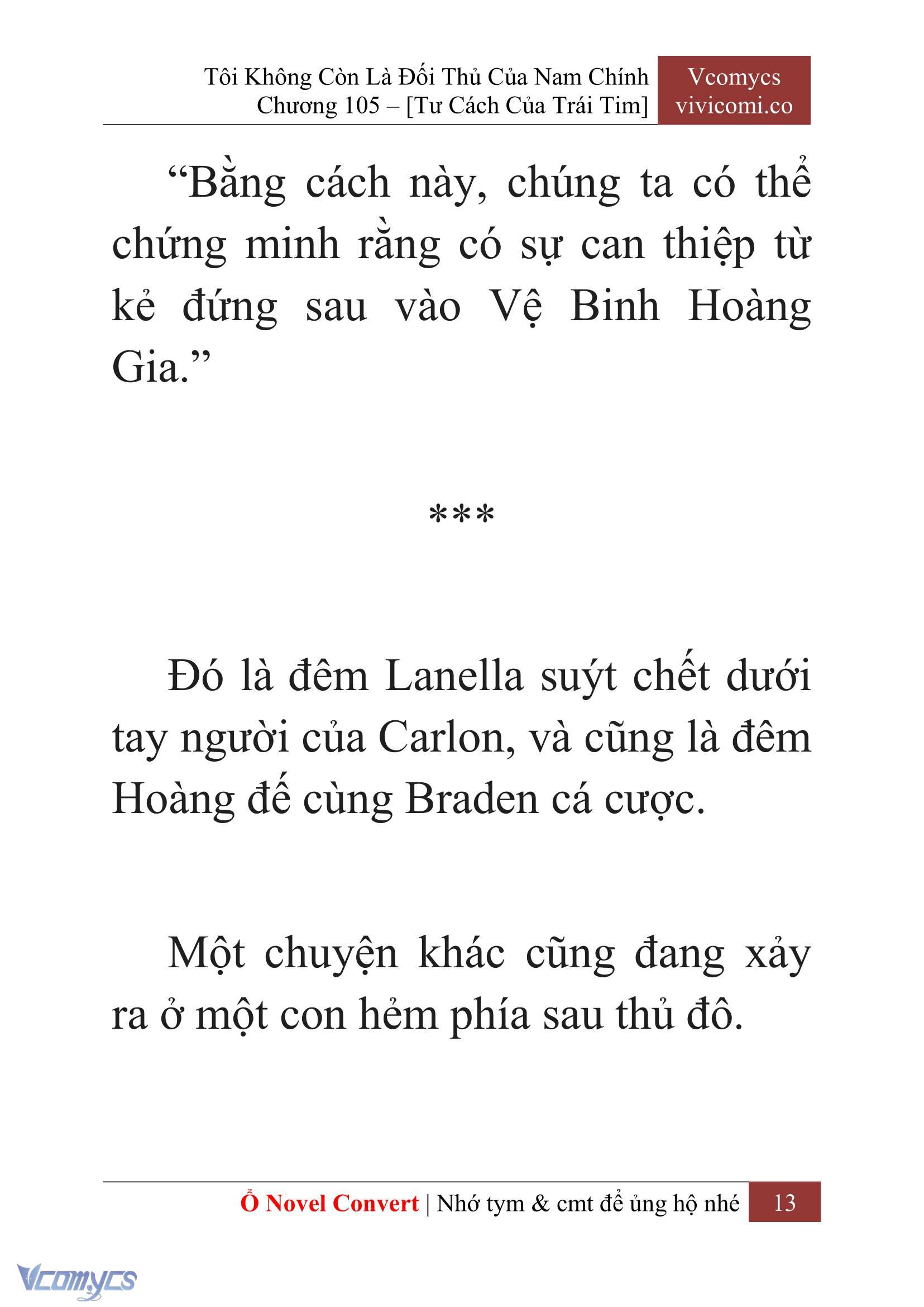 [Novel] Tôi Không Còn Là Đối Thủ Của Nam Chính Chap 105 - Trang 2