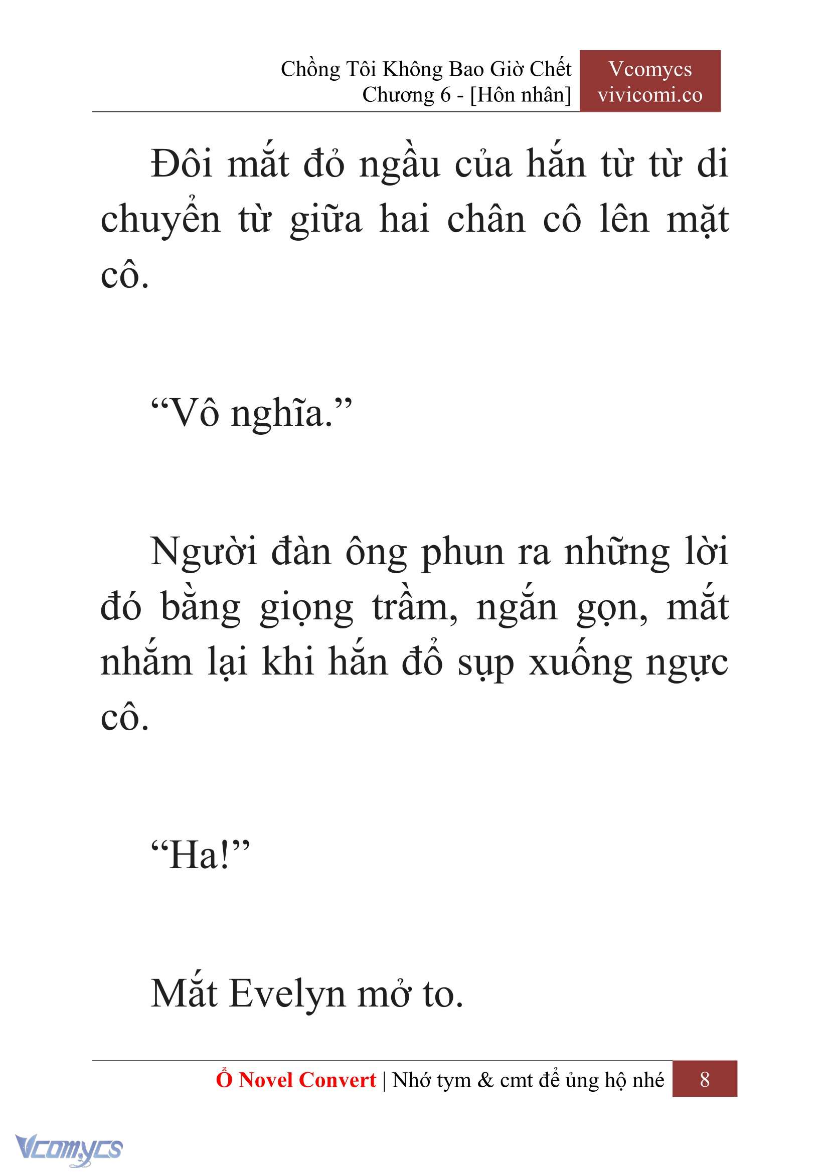 [Novel] Chồng Tôi Không Bao Giờ Chết Chap 6 - Trang 2