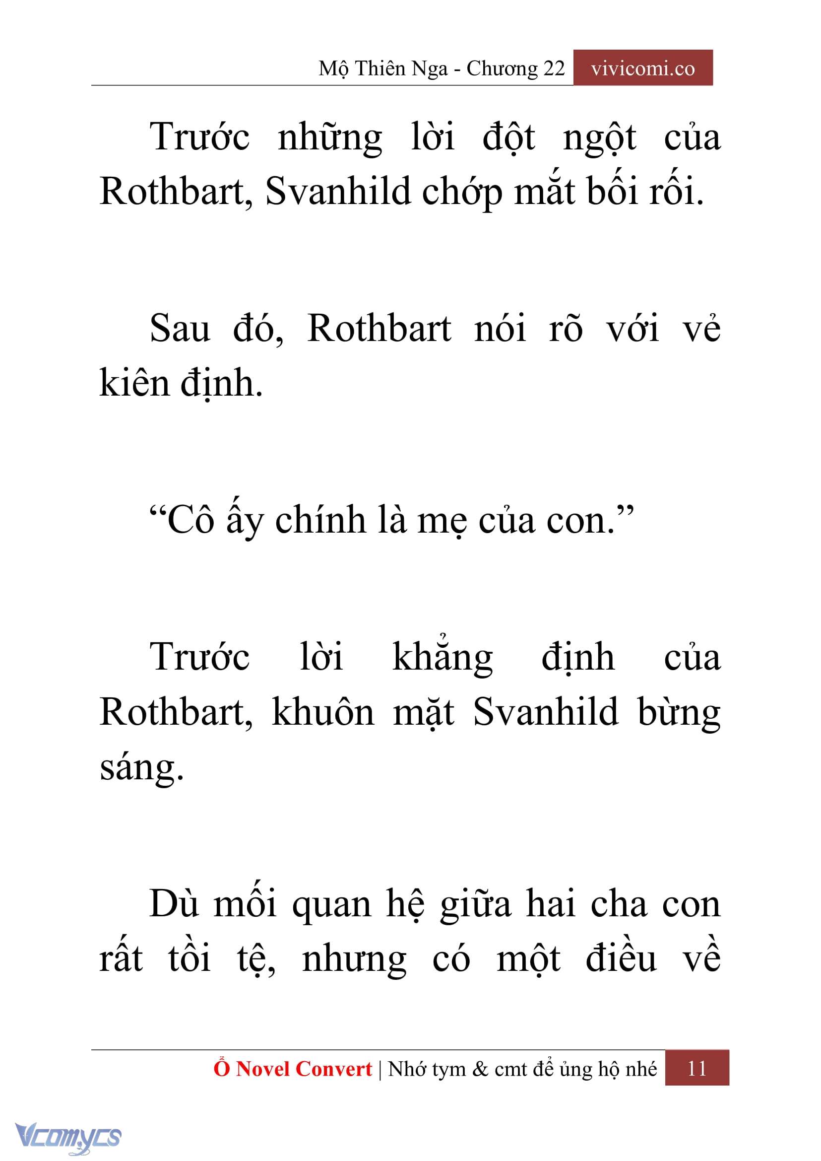 [Novel] Mộ Thiên Nga Chap 22 - Trang 2