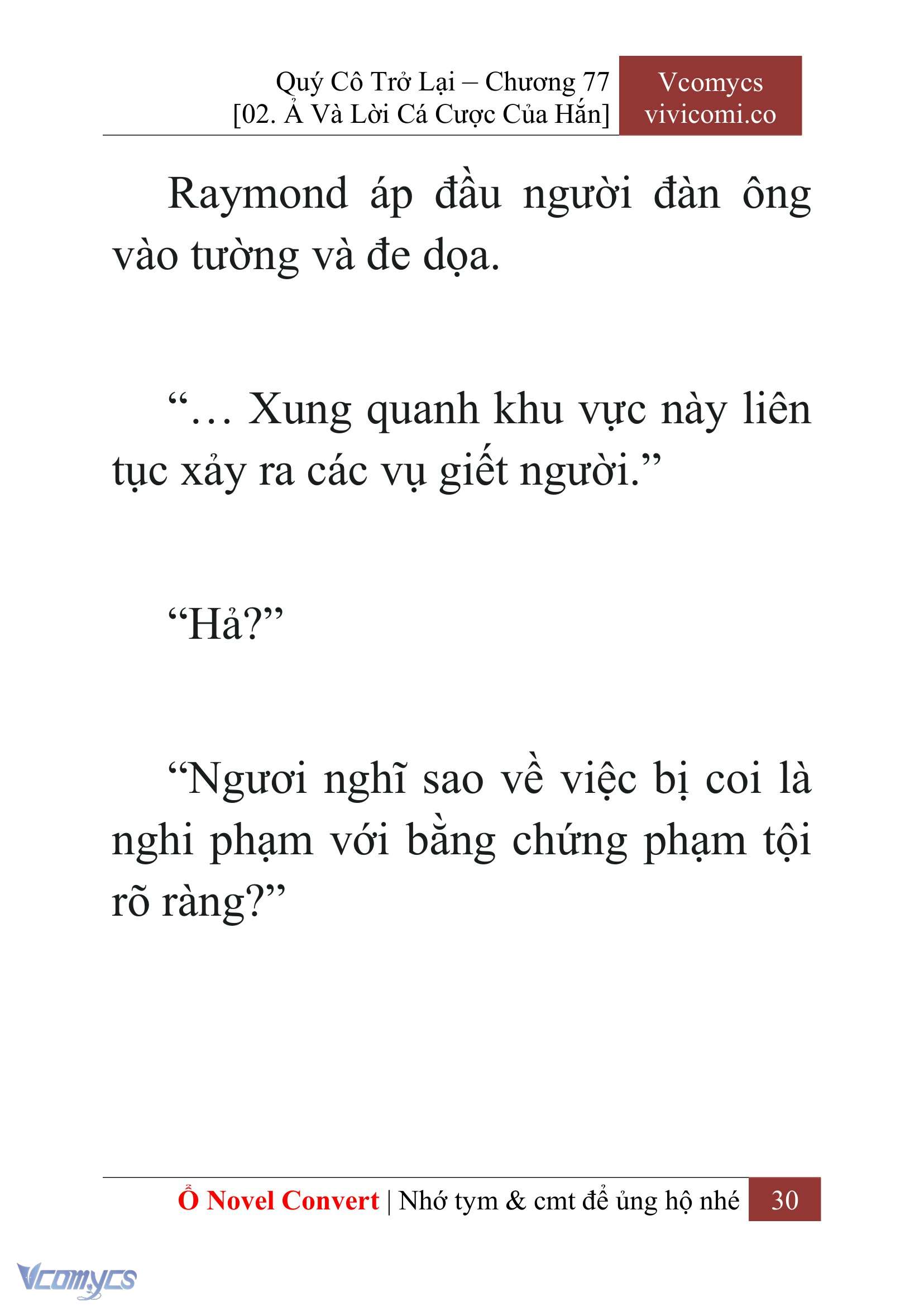 [Novel] Quý Cô Trở Lại Chap 77 - Trang 2