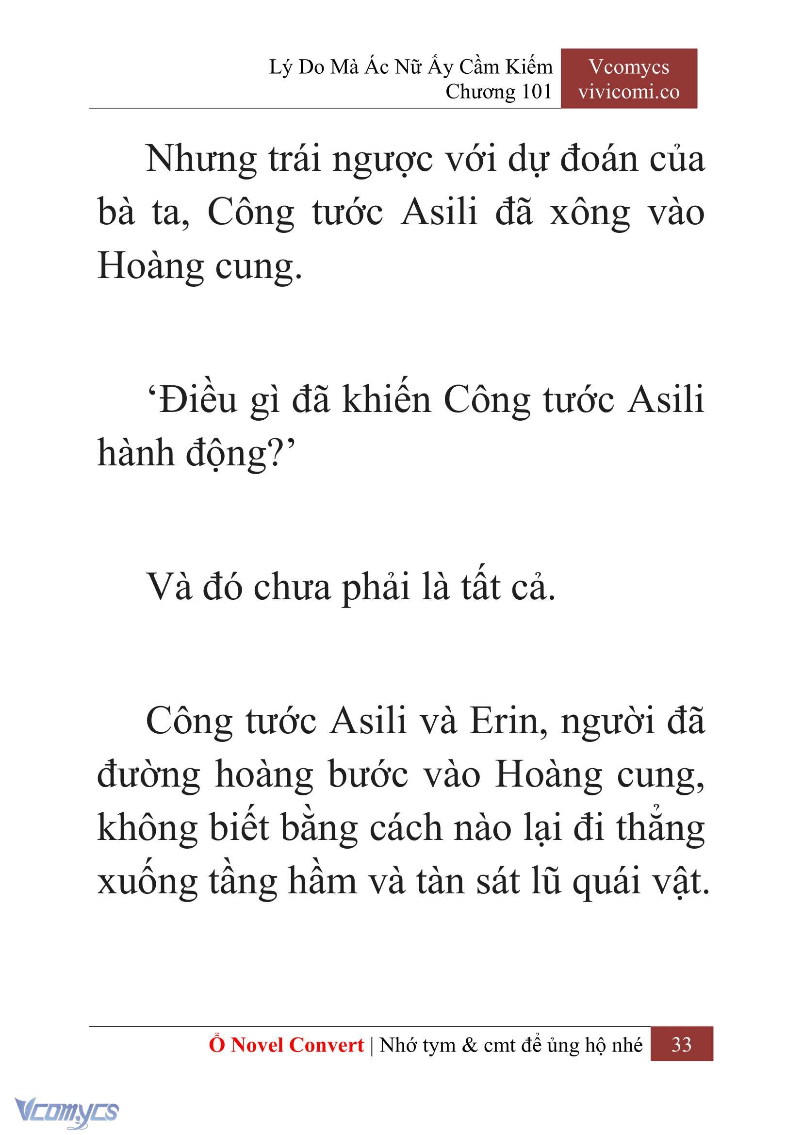 [Novel] Lý Do Mà Ác Nữ Ấy Cầm Kiếm Chap 101 - Trang 2
