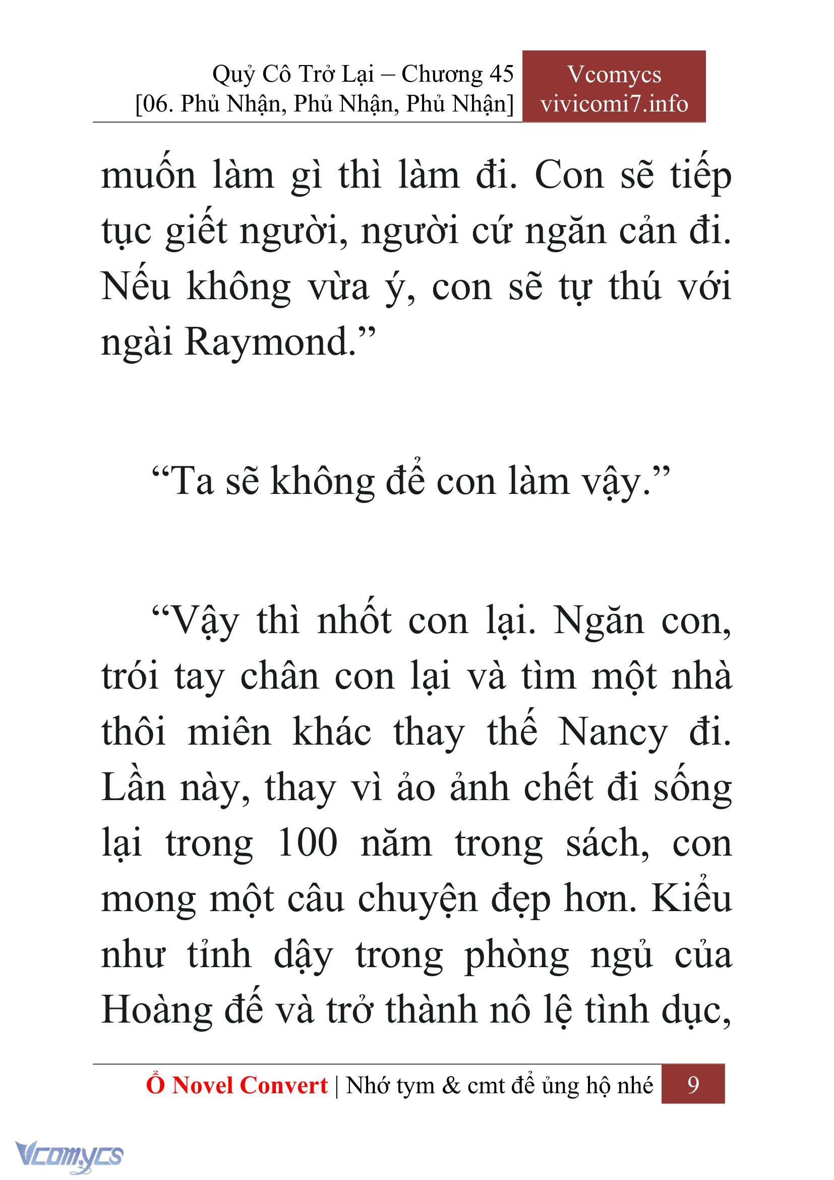 [Novel] Quý Cô Trở Lại Chap 45 - Trang 2