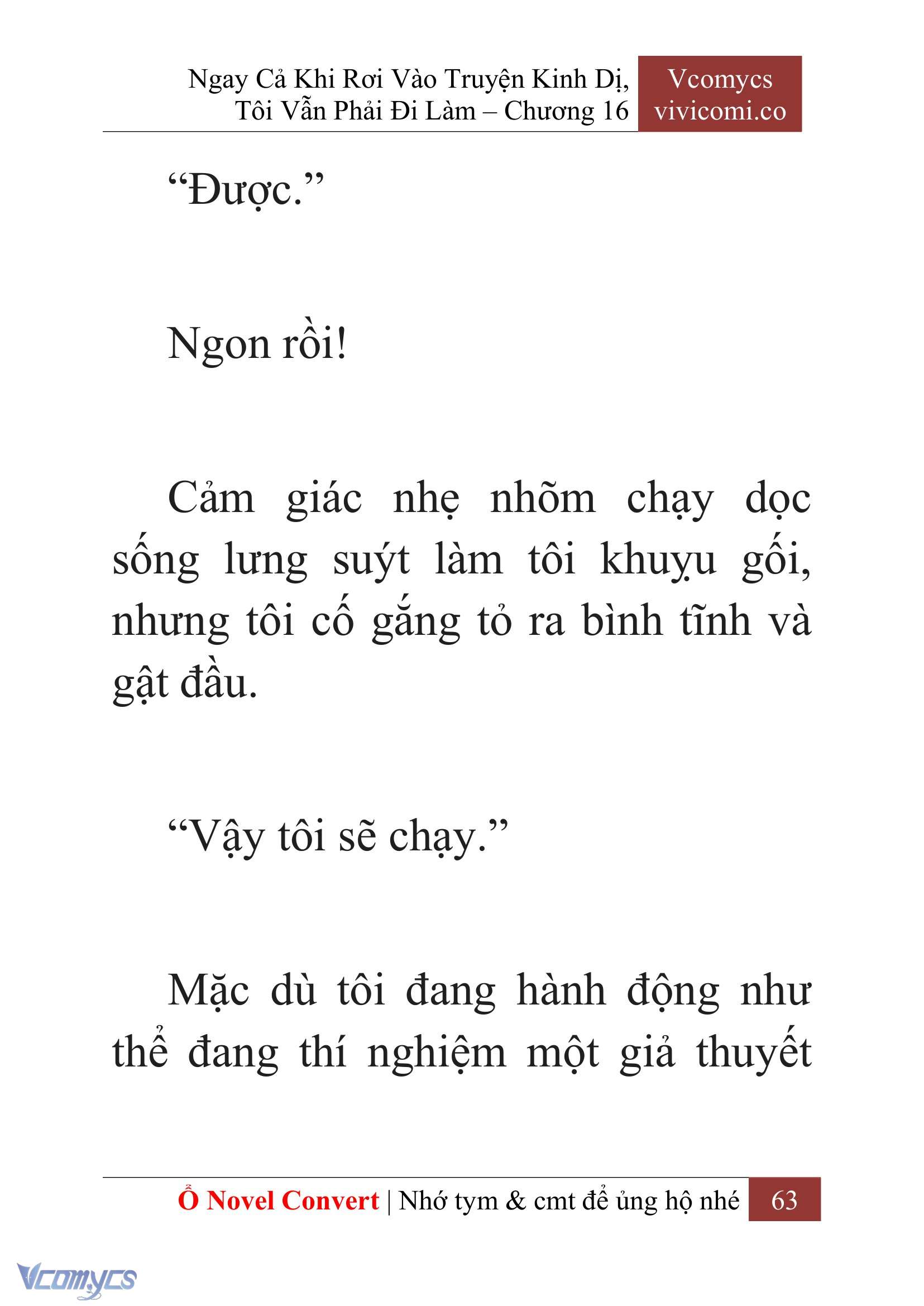 [Novel] Ngay Cả Khi Rơi Vào Truyện Kinh Dị, Tôi Vẫn Phải Đi Làm Chap 16 - Trang 2