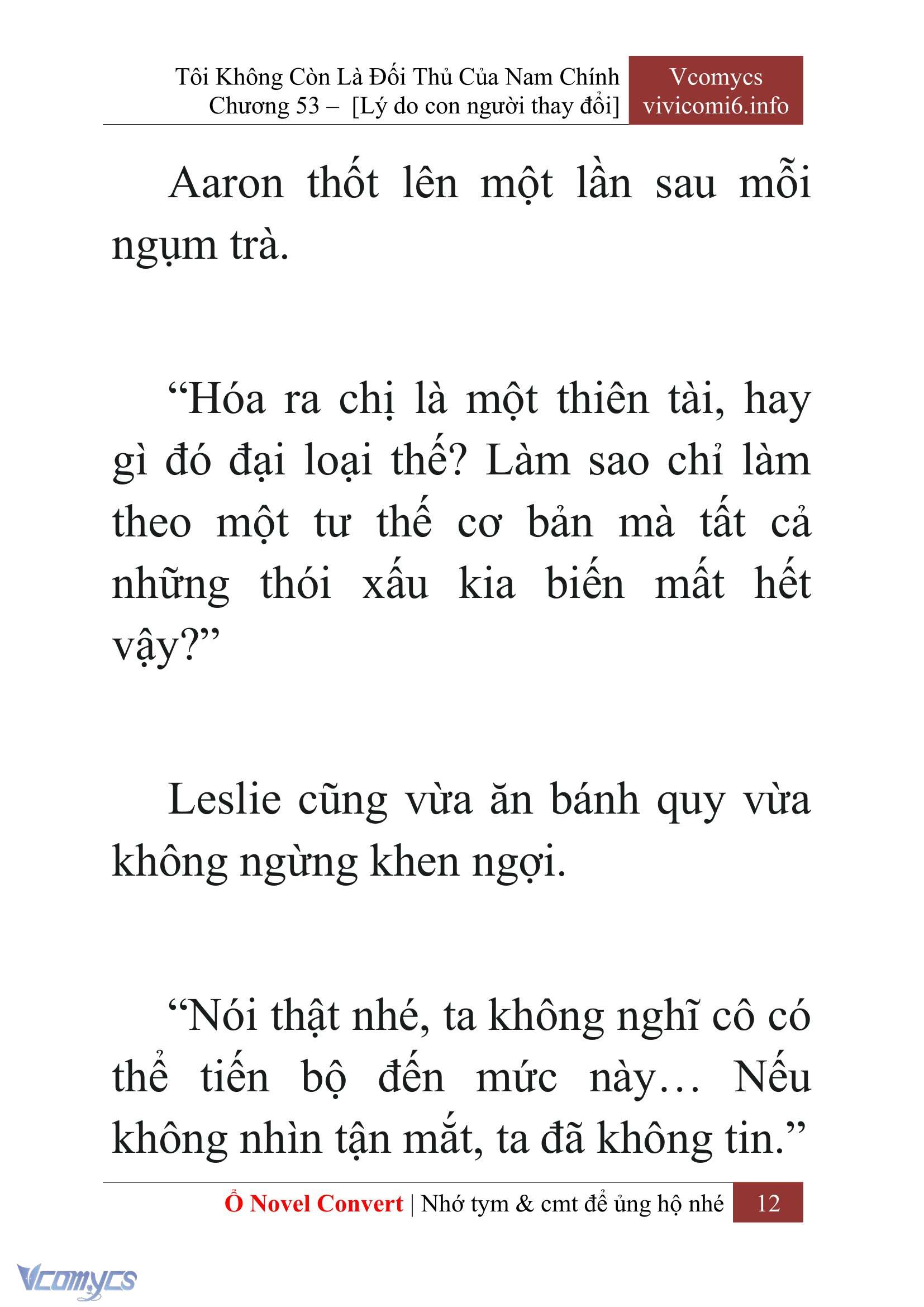 [Novel] Tôi Không Còn Là Đối Thủ Của Nam Chính Chap 53 - Trang 2