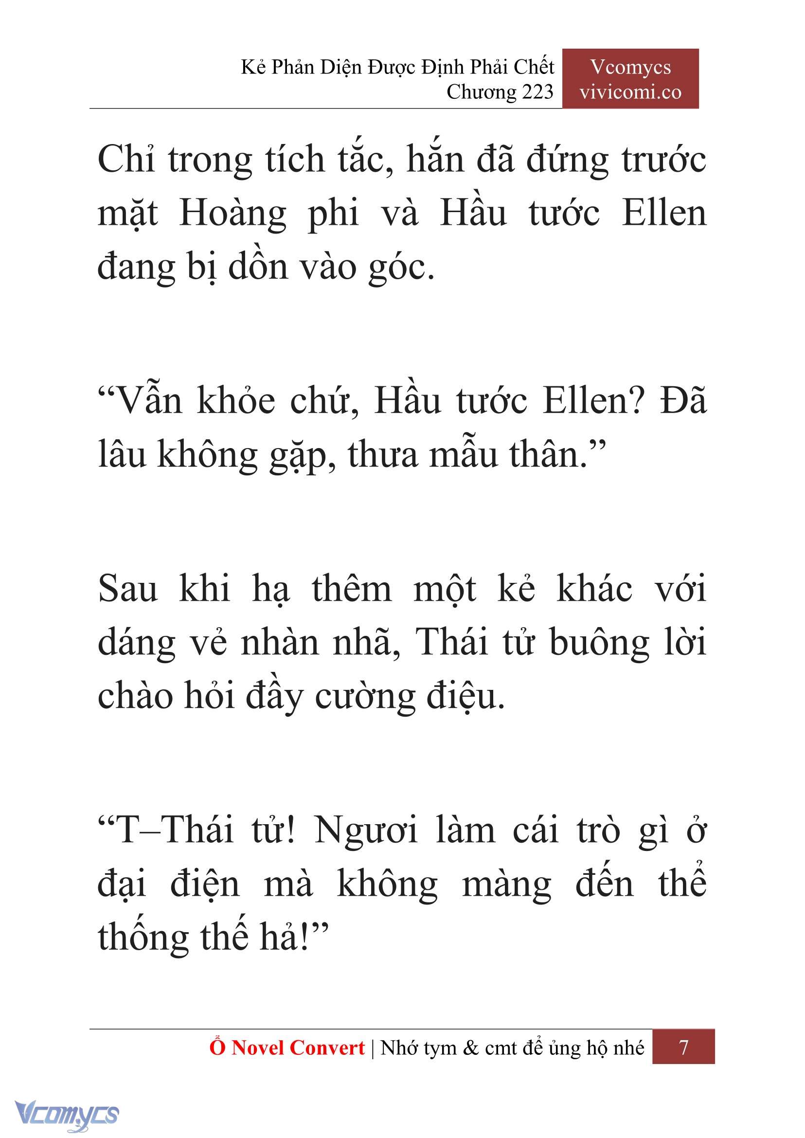 [Novel] Kẻ Phản Diện Được Định Phải Chết Chap 223 - Trang 2