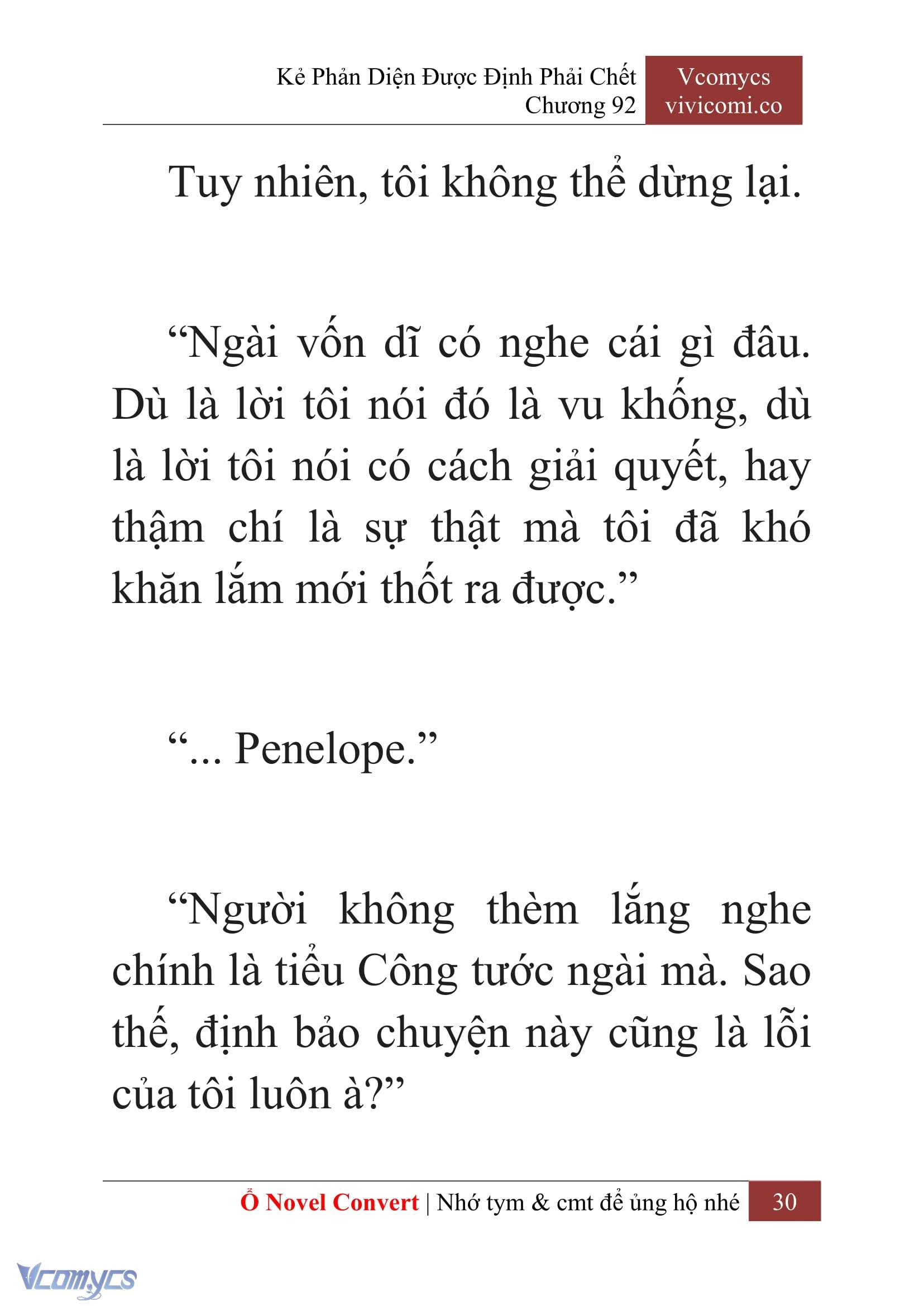 [Novel] Kẻ Phản Diện Được Định Phải Chết Chap 92 - Next 