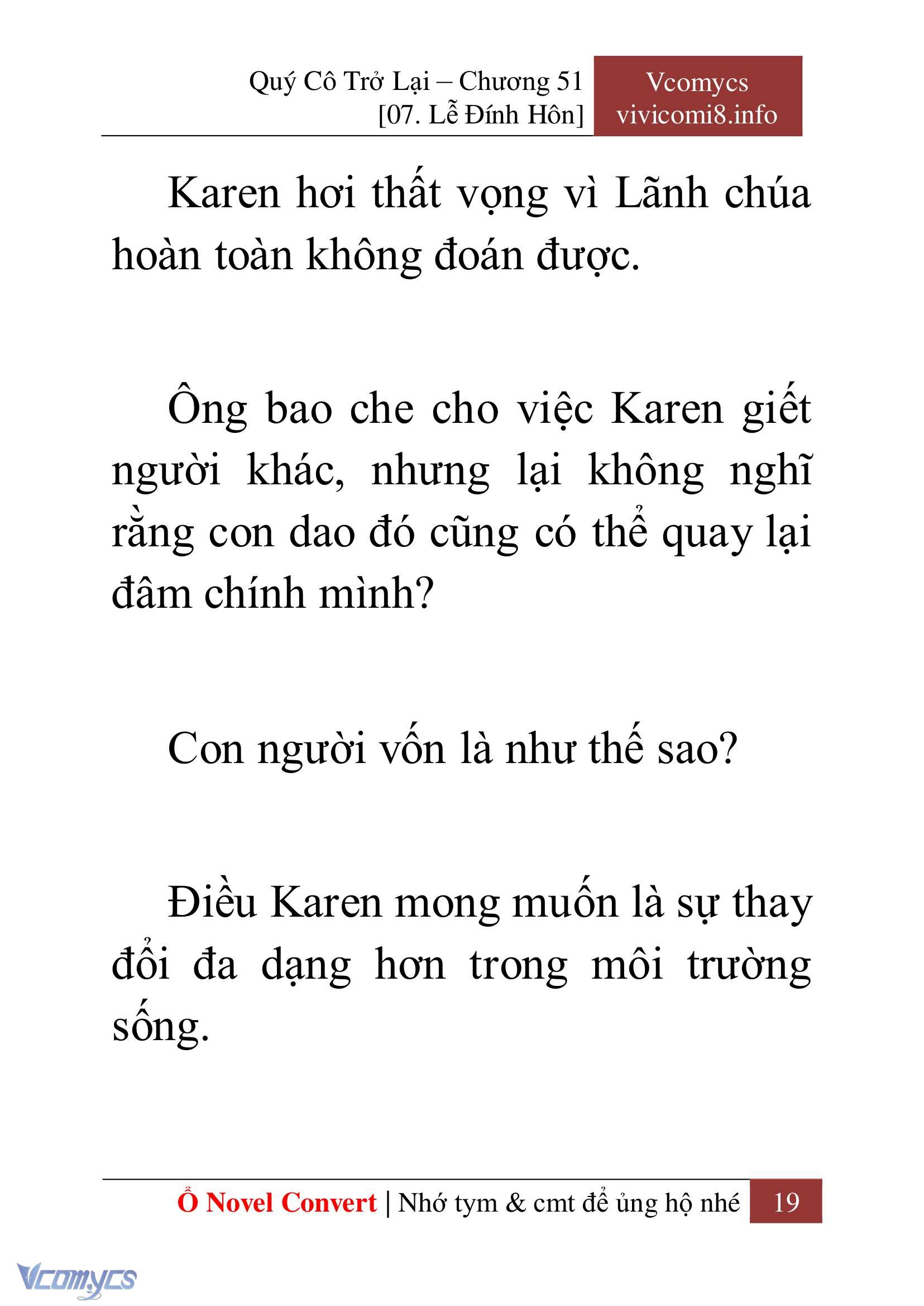 [Novel] Quý Cô Trở Lại Chap 51 - Trang 2