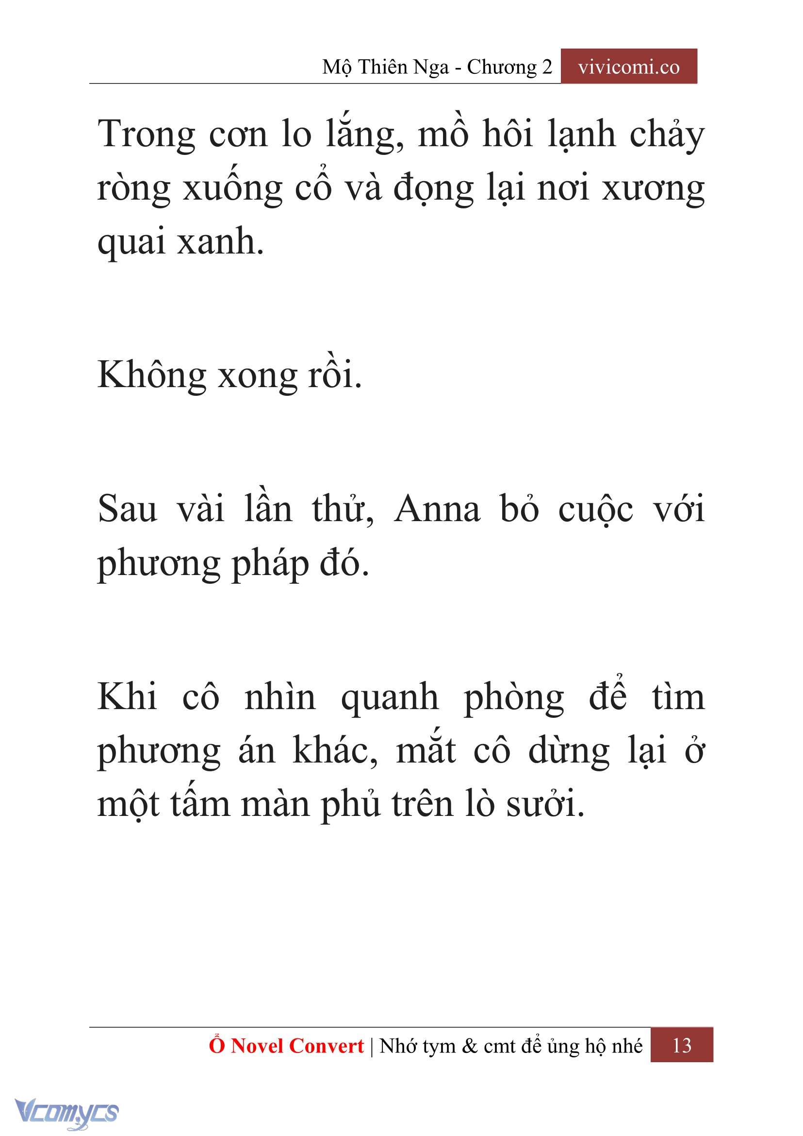 [Novel] Mộ Thiên Nga Chap 2 - Trang 2