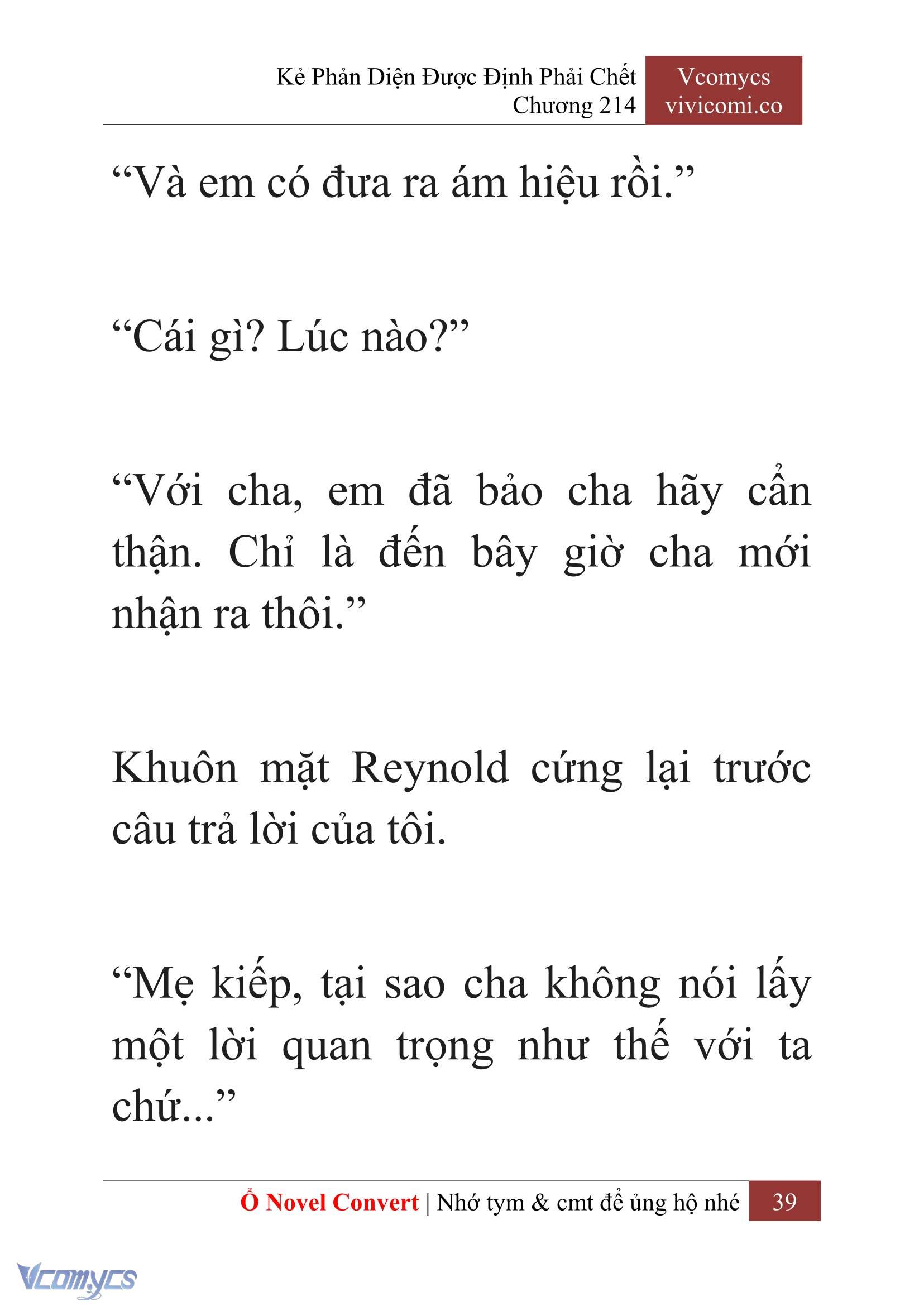[Novel] Kẻ Phản Diện Được Định Phải Chết Chap 214 - Trang 2