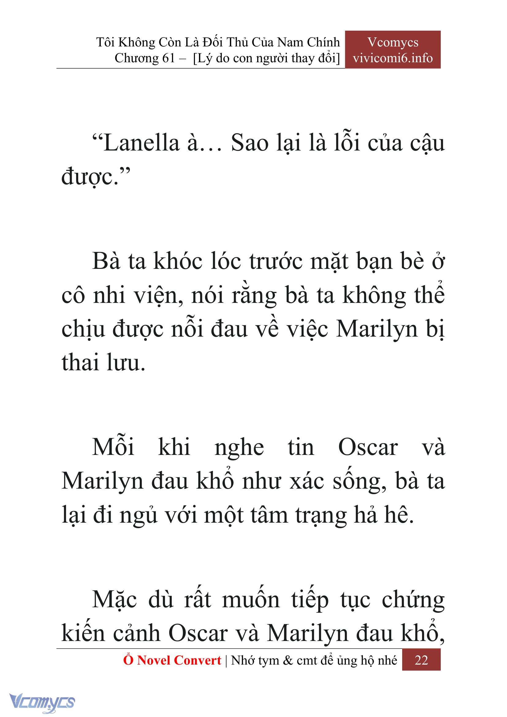 [Novel] Tôi Không Còn Là Đối Thủ Của Nam Chính Chap 61 - Trang 2