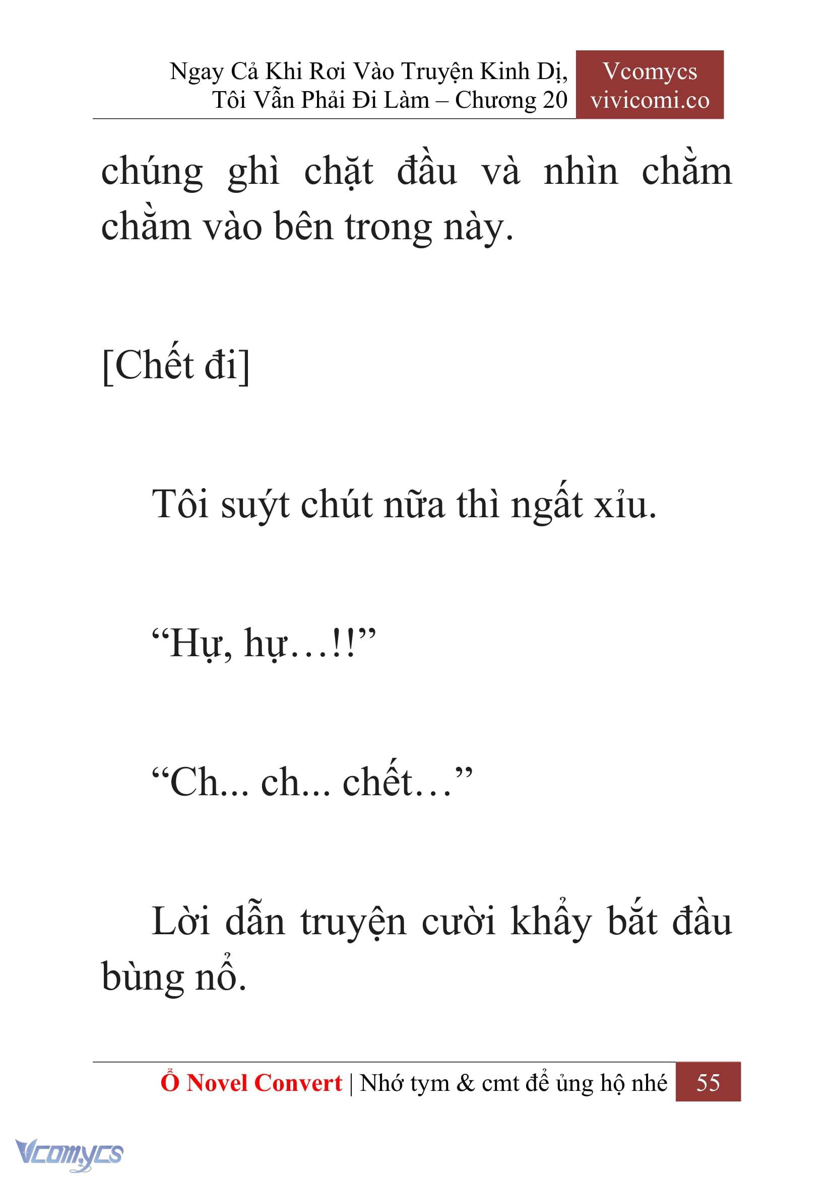 [Novel] Ngay Cả Khi Rơi Vào Truyện Kinh Dị, Tôi Vẫn Phải Đi Làm Chap 20 - Trang 2