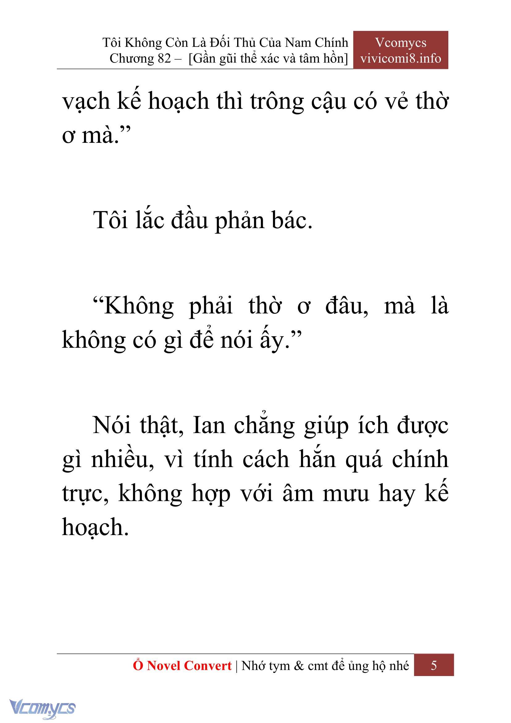 [Novel] Tôi Không Còn Là Đối Thủ Của Nam Chính Chap 82 - Trang 2