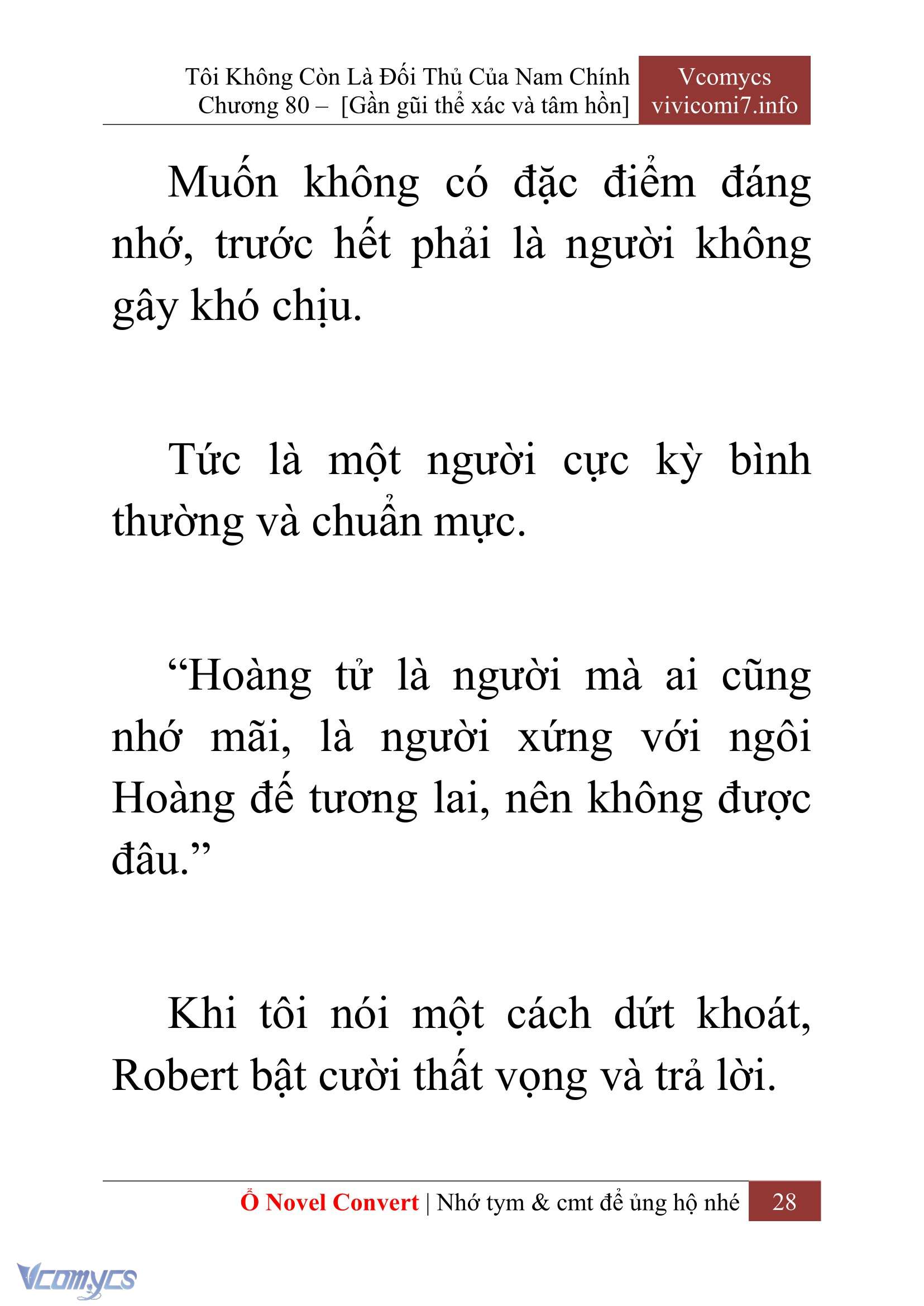[Novel] Tôi Không Còn Là Đối Thủ Của Nam Chính Chap 80 - Trang 2