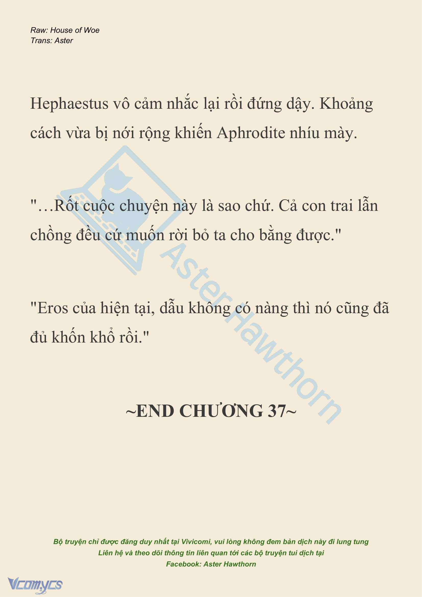 [NOVEL] Dành Cho Các Nữ Thần: Dành cho Psyche Chap 37 - Next Chap 38