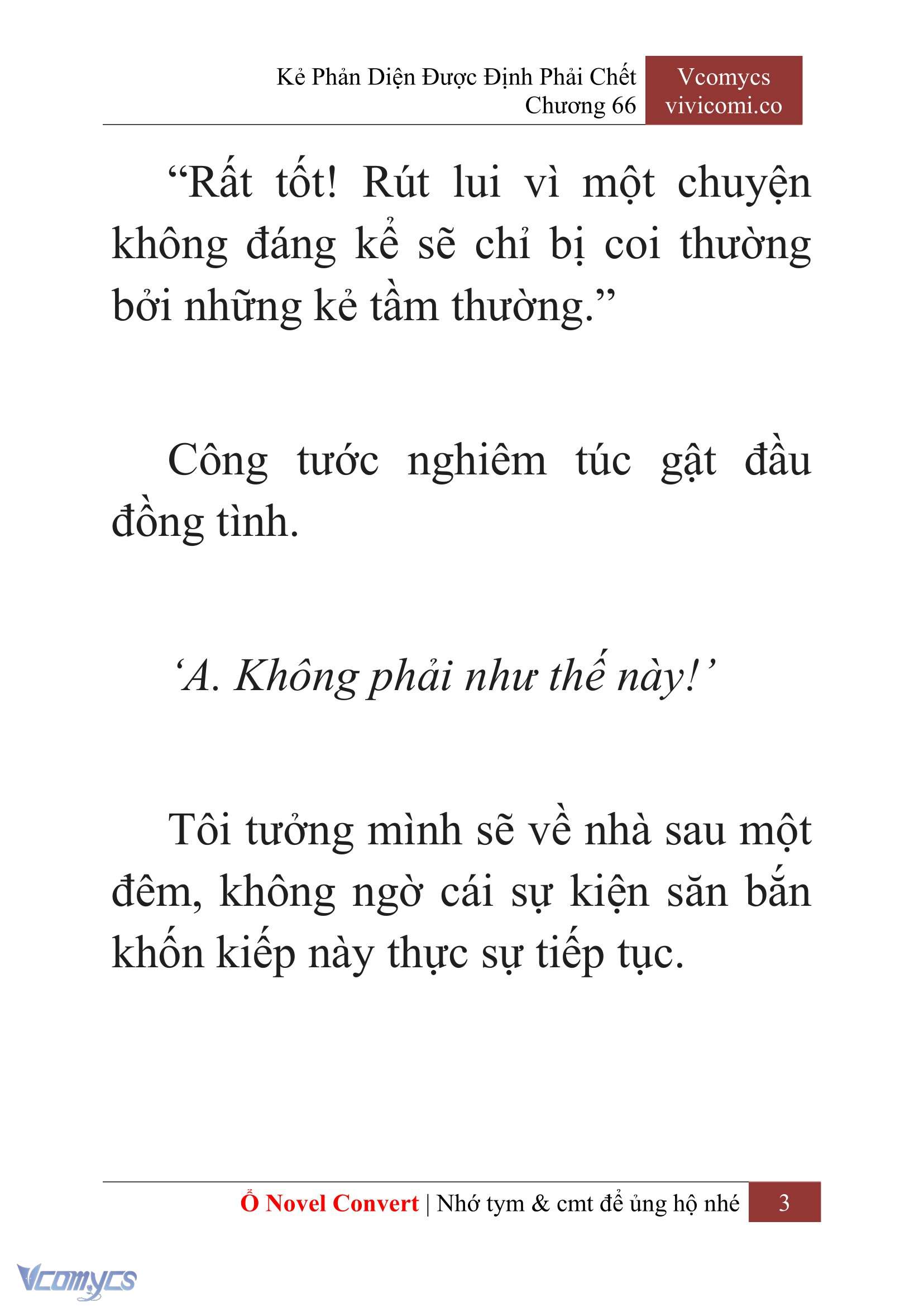 [Novel] Kẻ Phản Diện Được Định Phải Chết Chap 66 - Trang 2