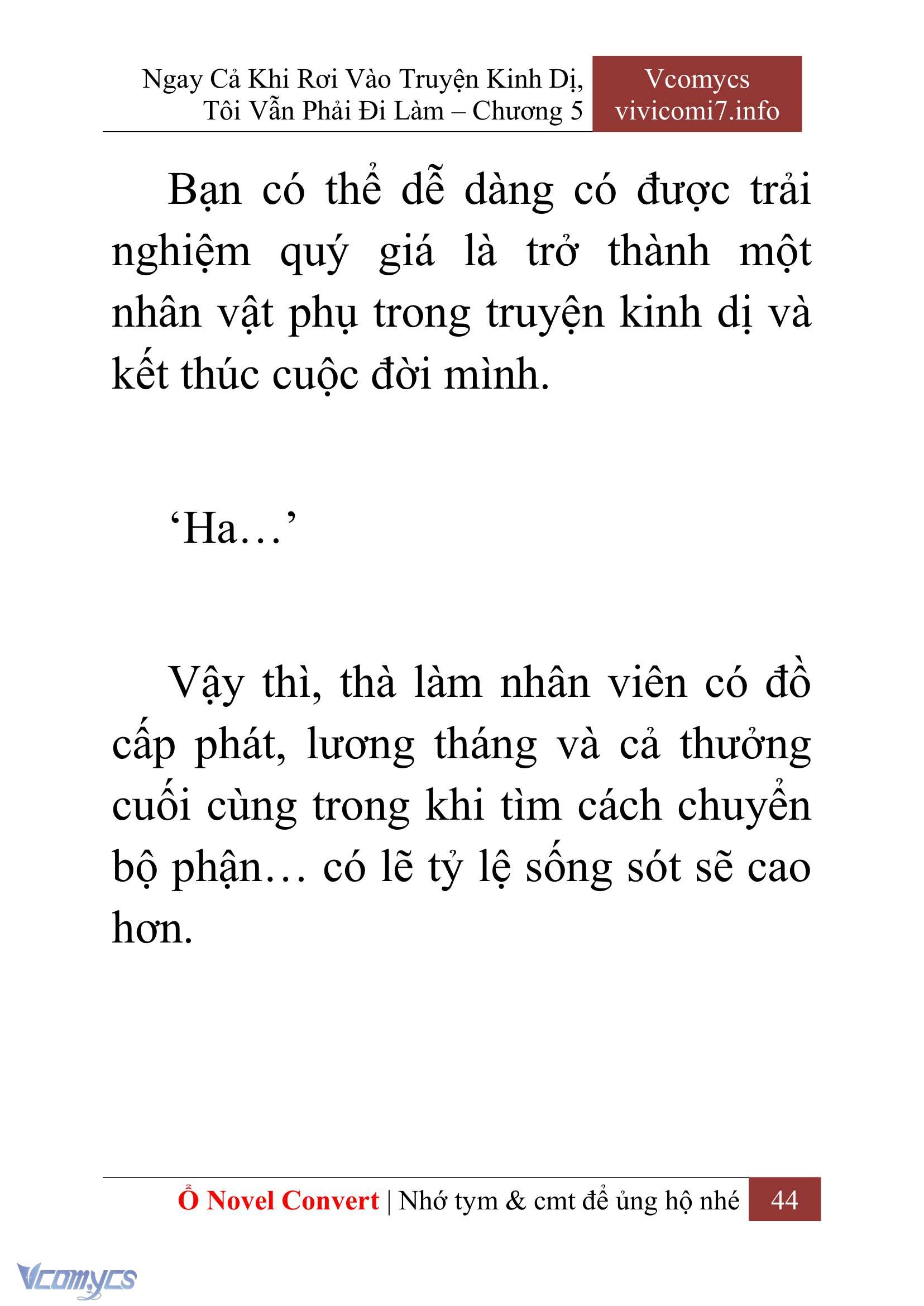 [Novel] Ngay Cả Khi Rơi Vào Truyện Kinh Dị, Tôi Vẫn Phải Đi Làm Chap 5 - Trang 2
