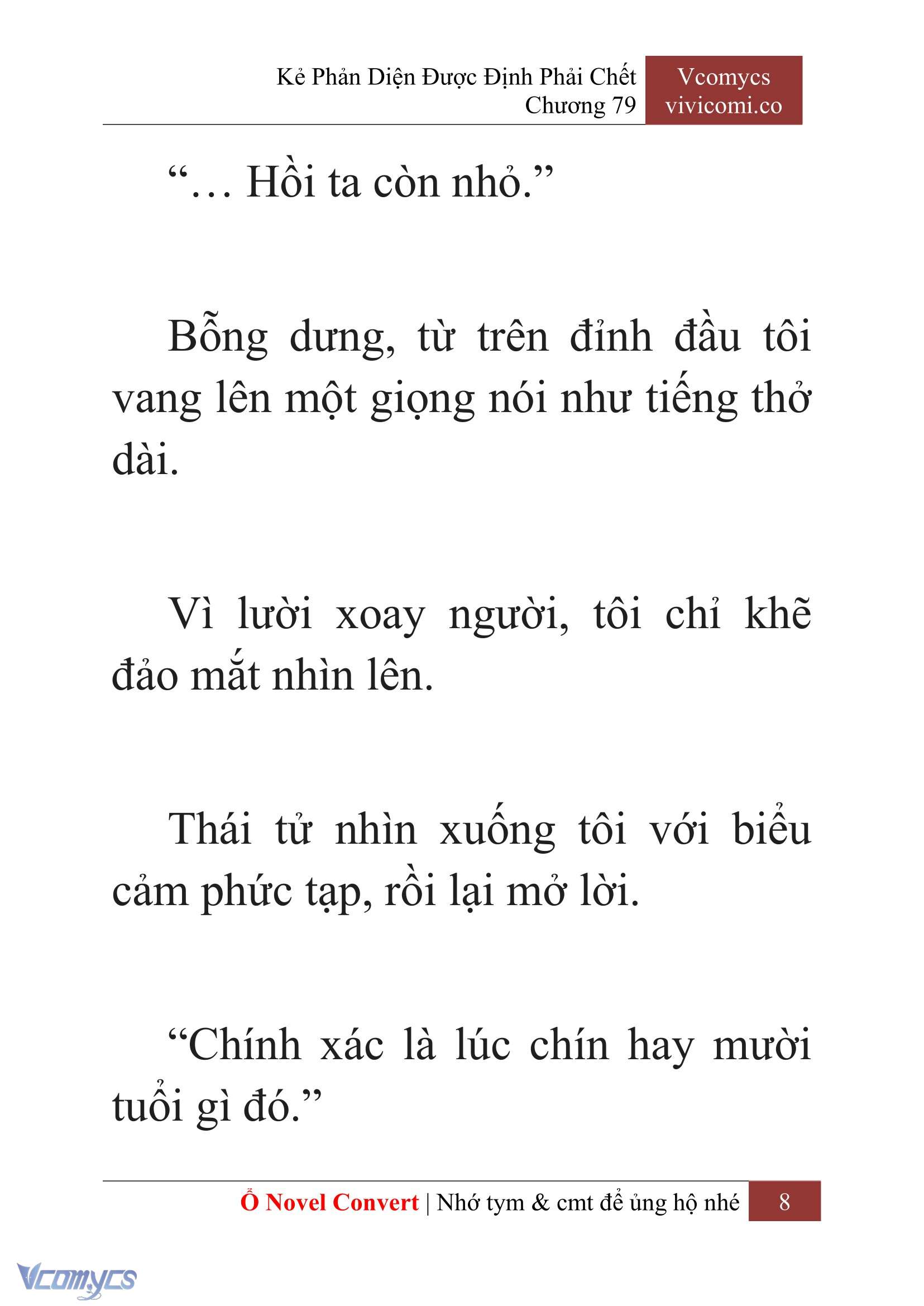 [Novel] Kẻ Phản Diện Được Định Phải Chết Chap 79 - Trang 2