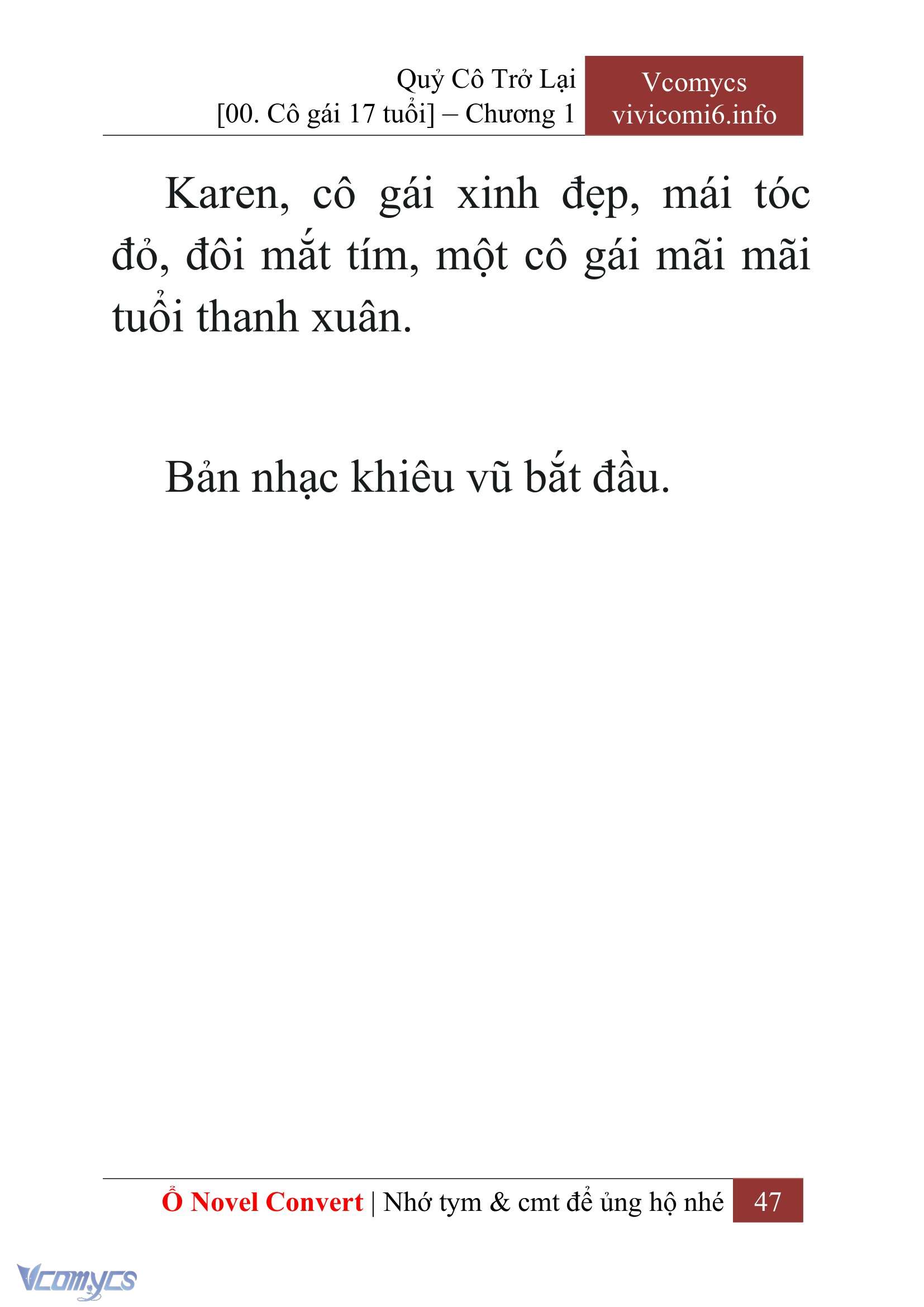 [Novel] Quý Cô Trở Lại Chap 1 - Trang 2