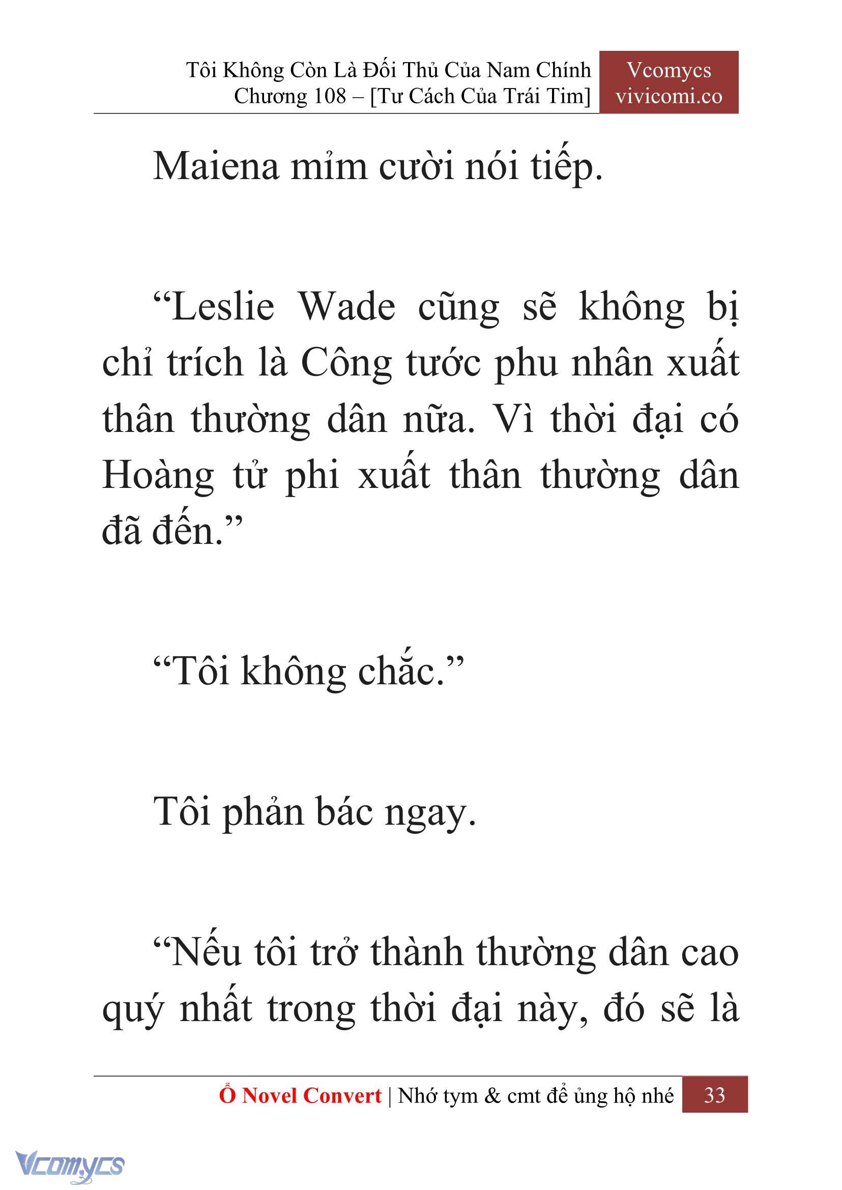[Novel] Tôi Không Còn Là Đối Thủ Của Nam Chính Chap 108 - Trang 2