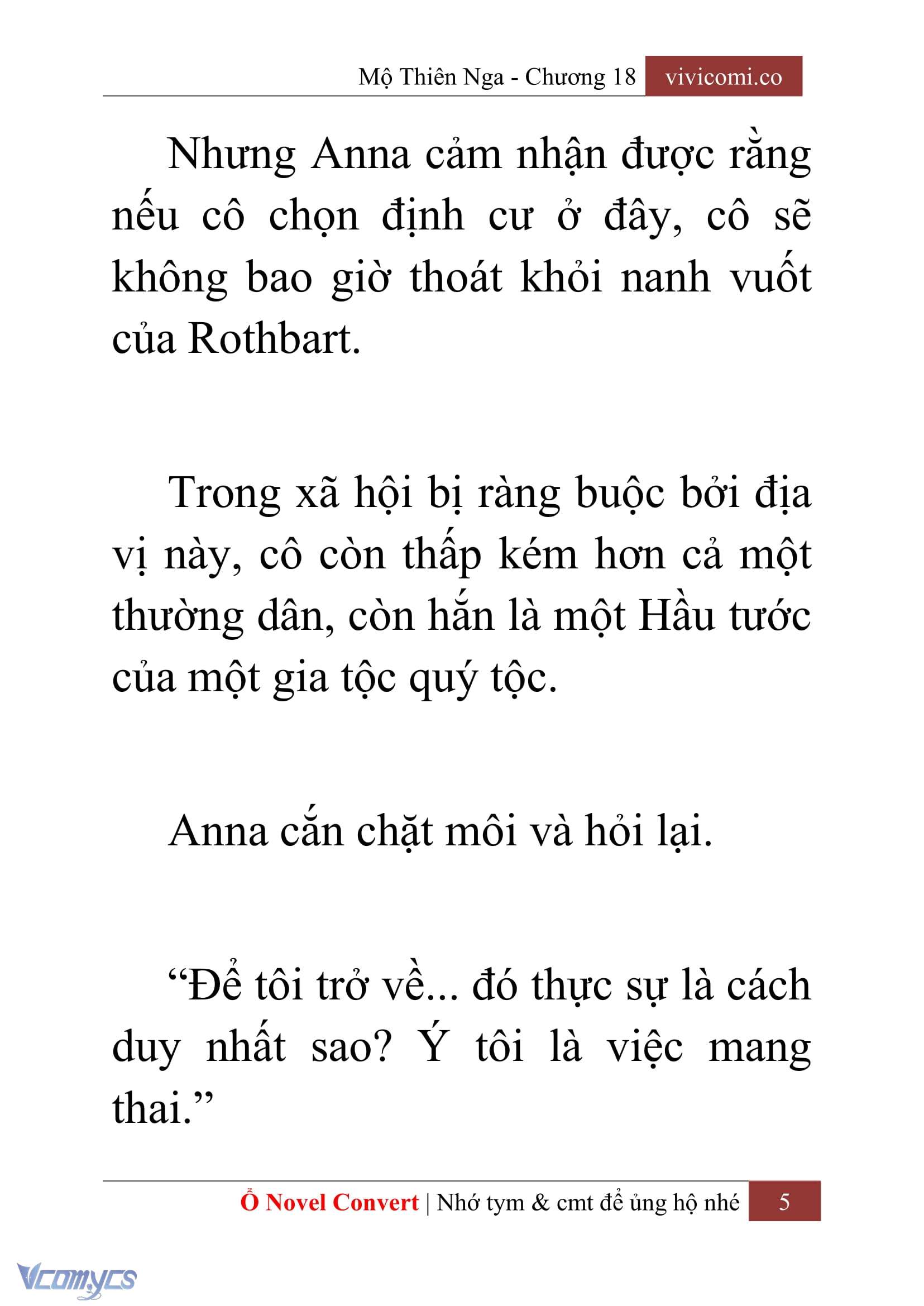 [Novel] Mộ Thiên Nga Chap 18 - Trang 2