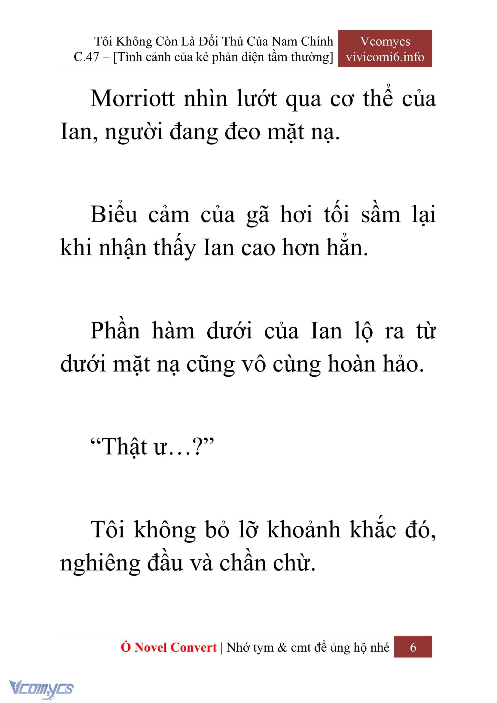 [Novel] Tôi Không Còn Là Đối Thủ Của Nam Chính Chap 47 - Trang 2
