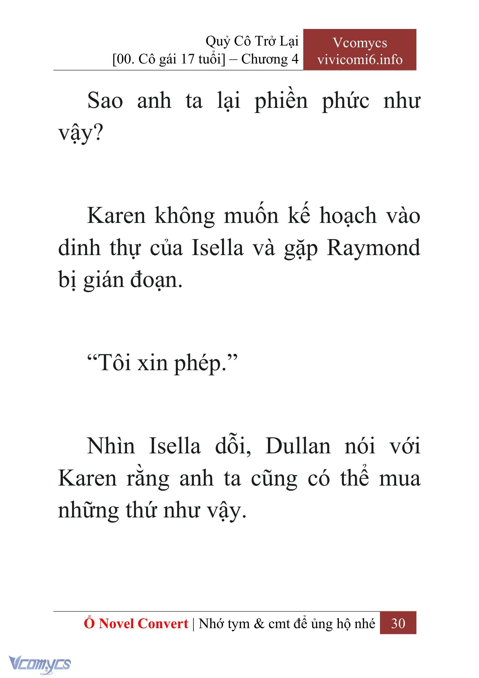 [Novel] Quý Cô Trở Lại Chap 4 - Trang 2