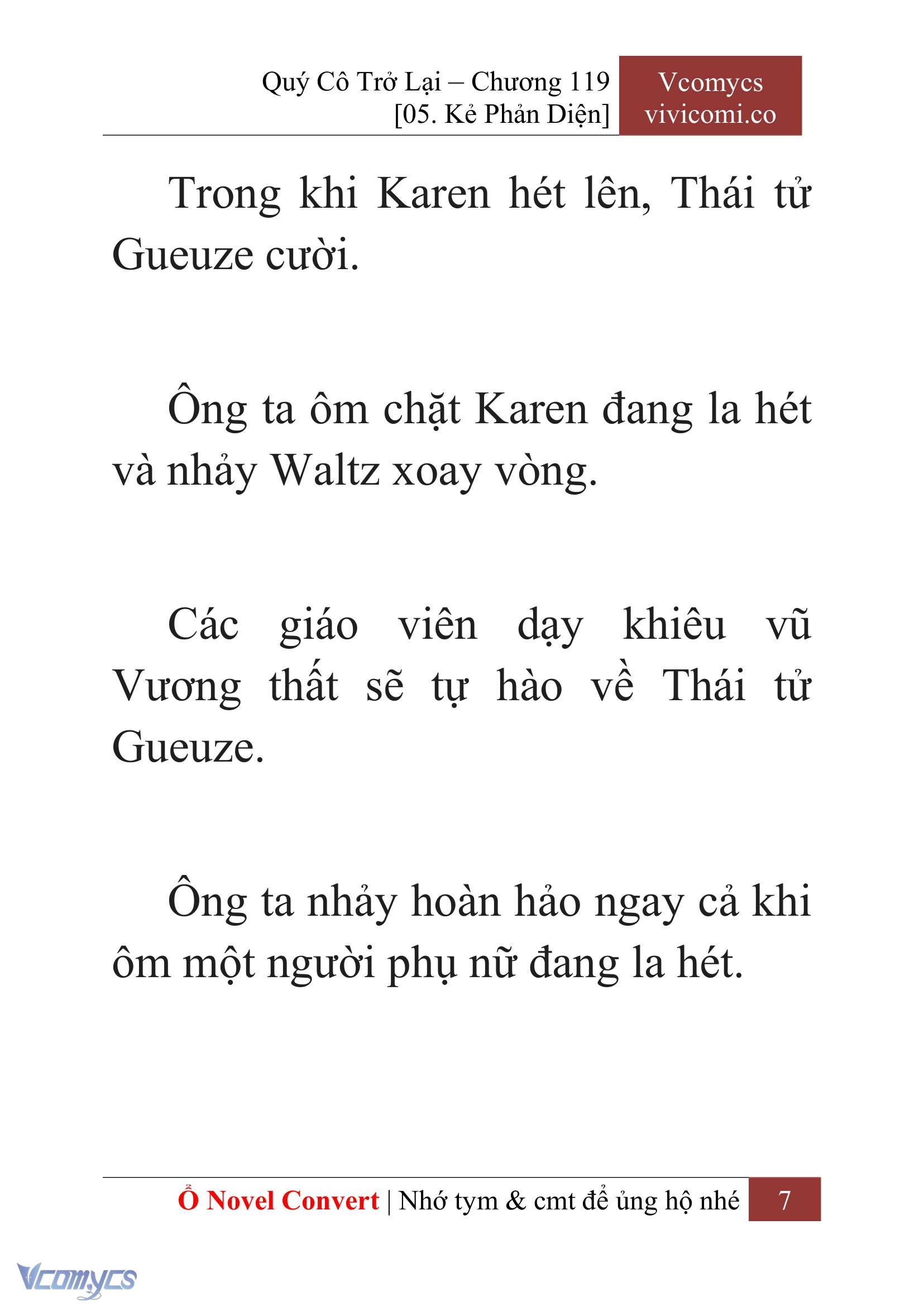 [Novel] Quý Cô Trở Lại Chap 119 - Trang 2