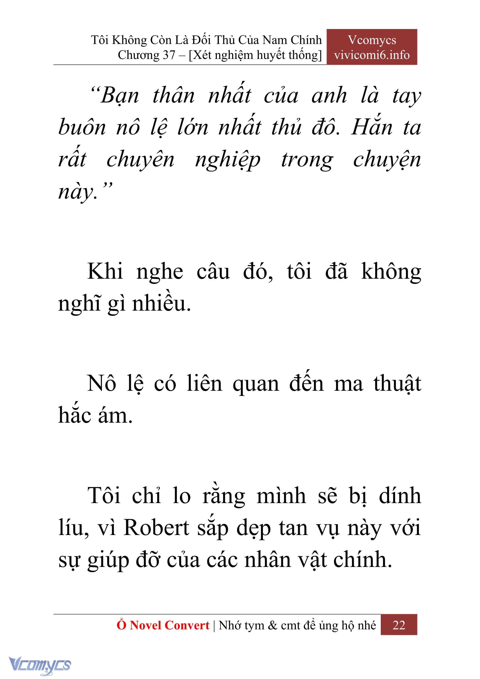 [Novel] Tôi Không Còn Là Đối Thủ Của Nam Chính Chap 37 - Trang 2