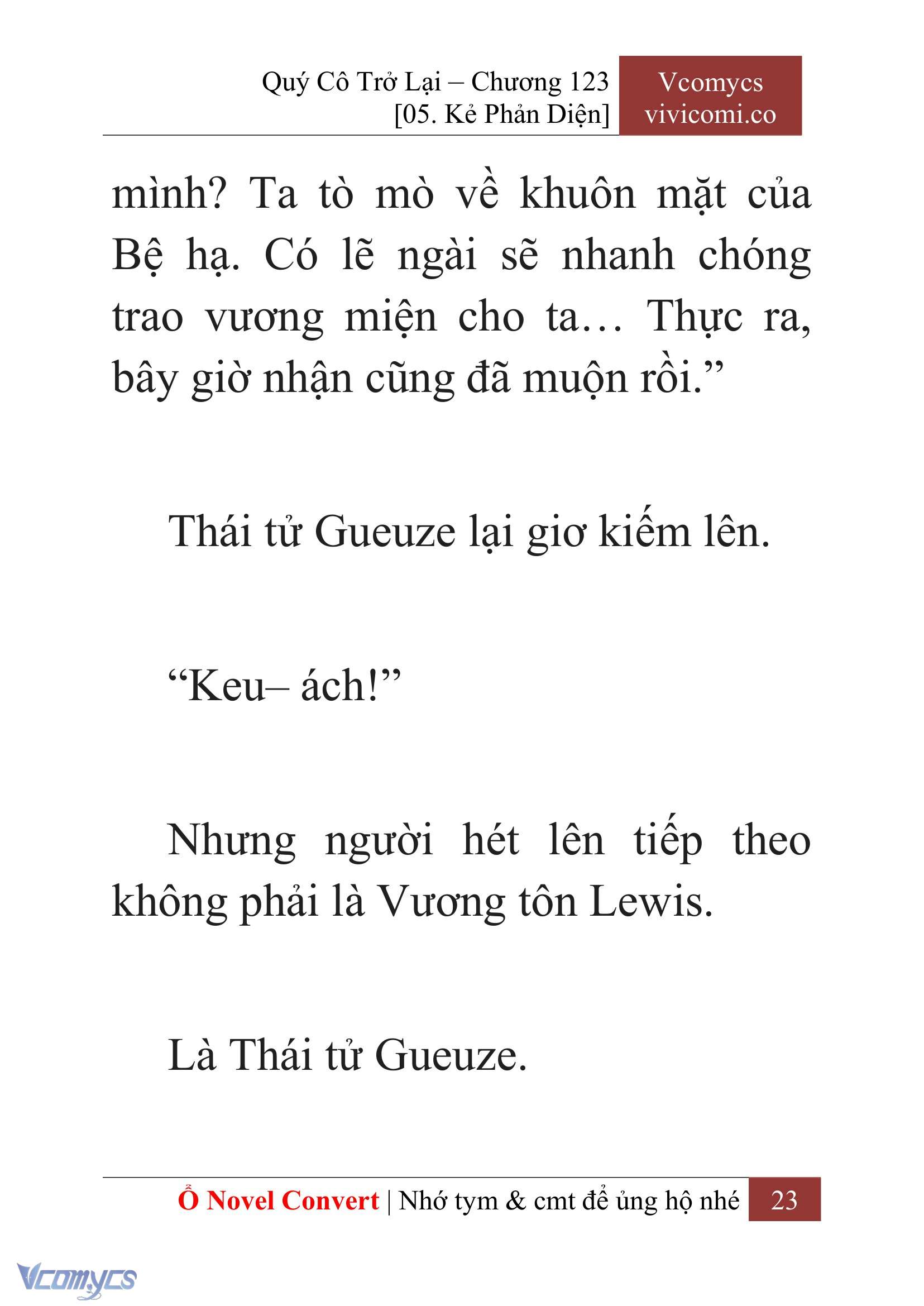 [Novel] Quý Cô Trở Lại Chap 123 - Trang 2