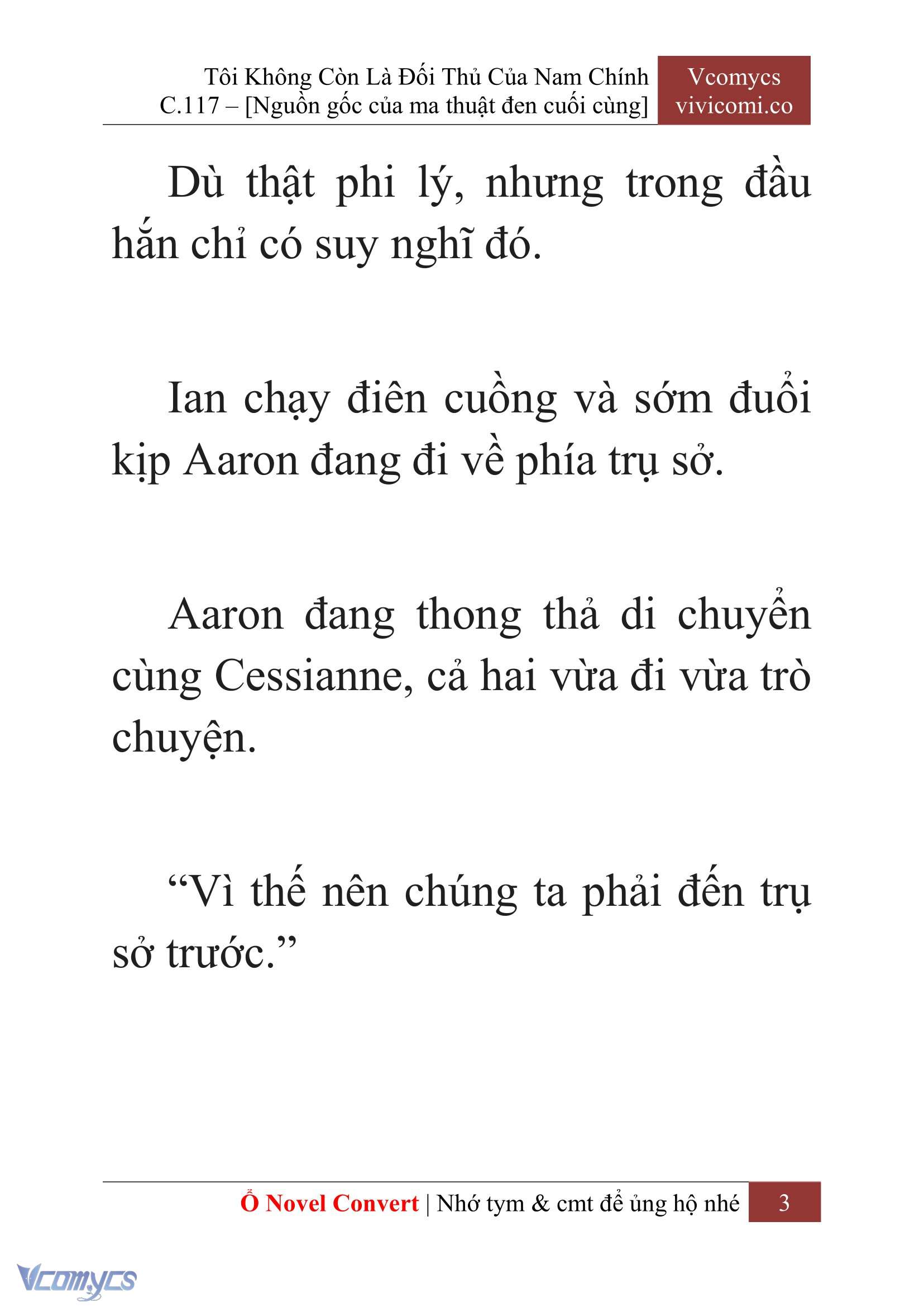 [Novel] Tôi Không Còn Là Đối Thủ Của Nam Chính Chap 117 - Trang 2
