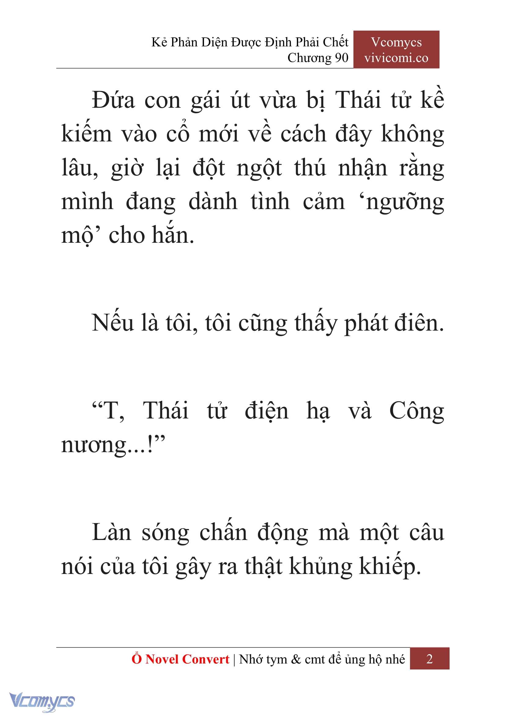 [Novel] Kẻ Phản Diện Được Định Phải Chết Chap 90 - Trang 2