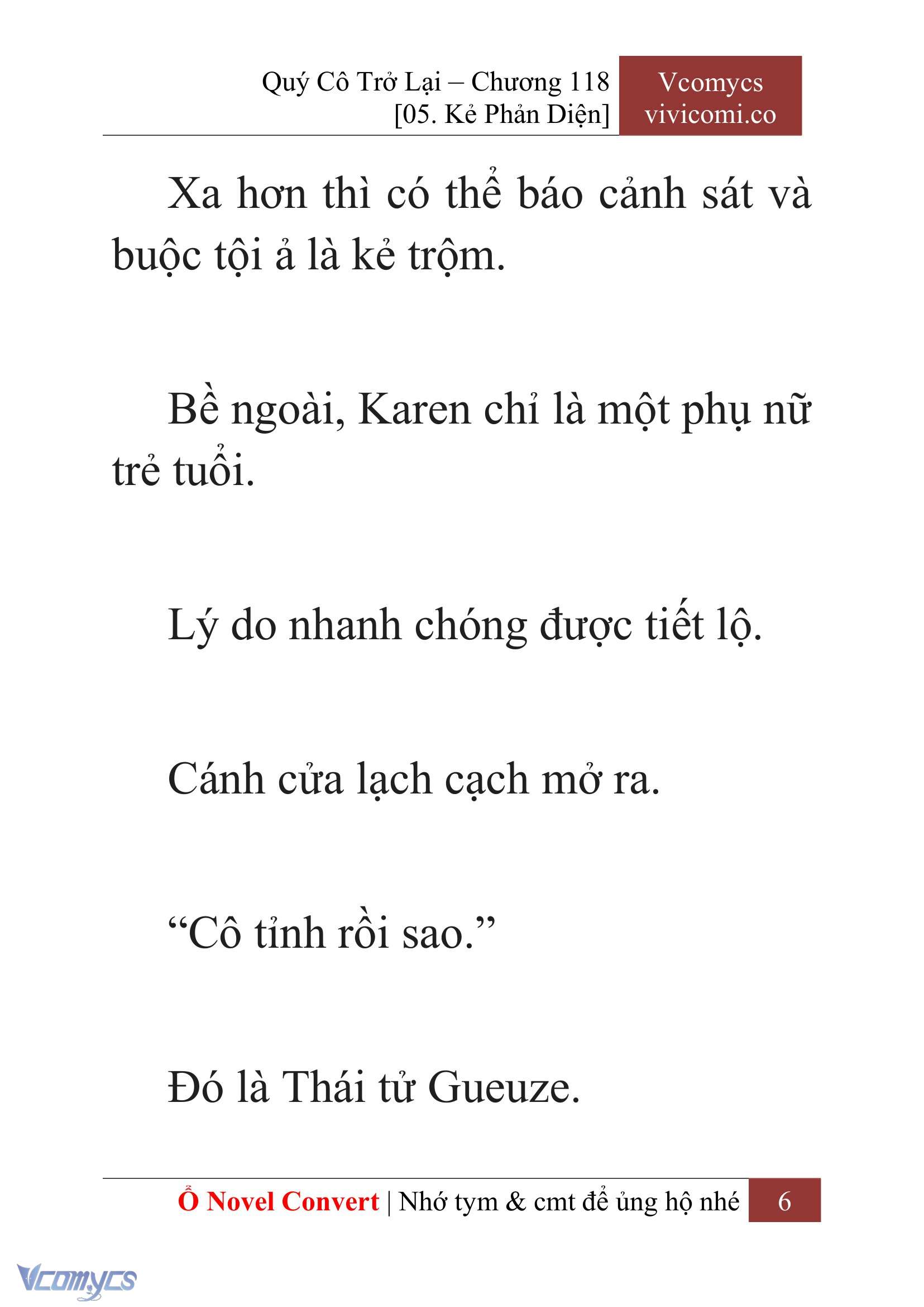 [Novel] Quý Cô Trở Lại Chap 118 - Trang 2