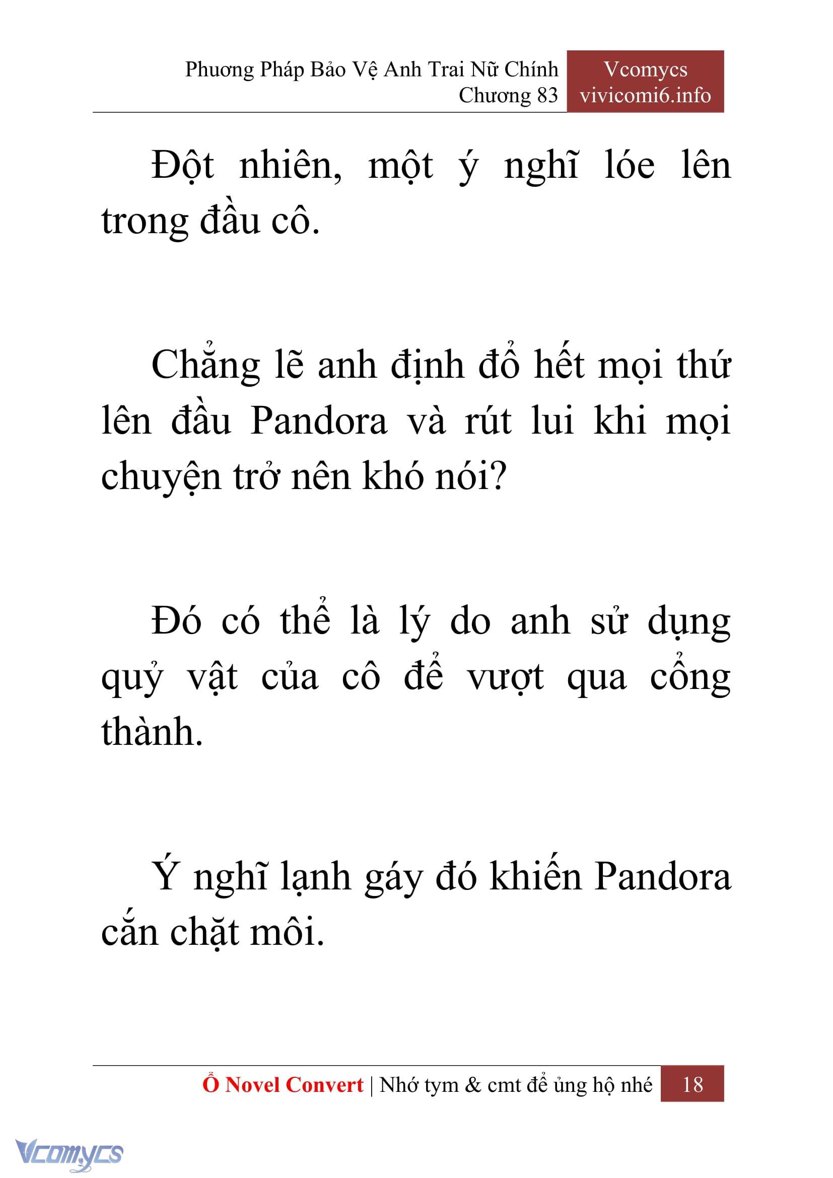 [Novel] Phương Pháp Bảo Vệ Anh Trai Nữ Chính Chap 83 - Trang 2