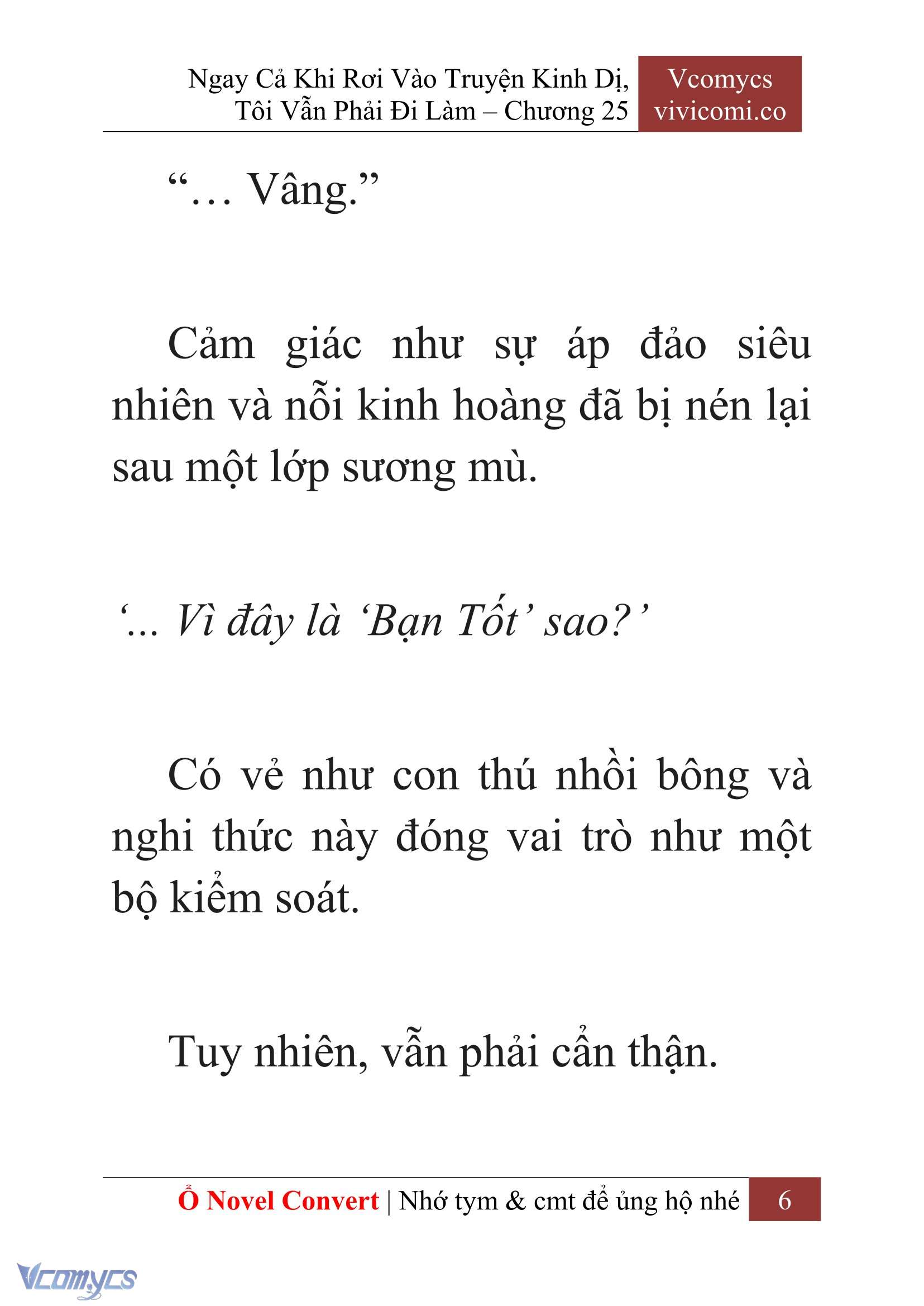 [Novel] Ngay Cả Khi Rơi Vào Truyện Kinh Dị, Tôi Vẫn Phải Đi Làm Chap 25 - Trang 2