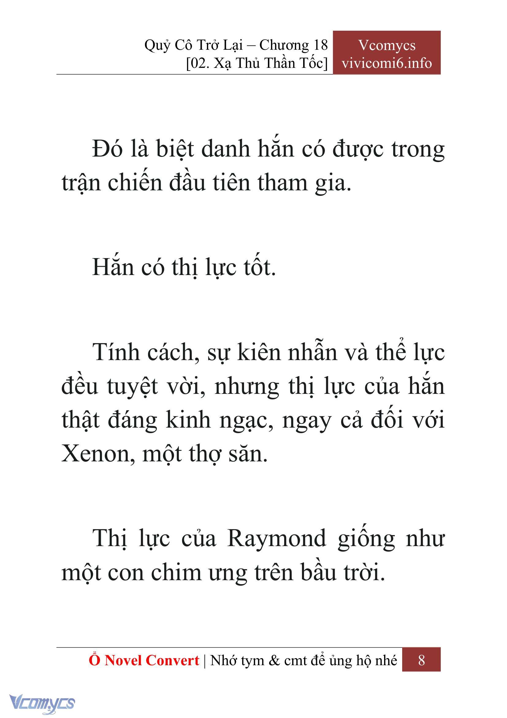 [Novel] Quý Cô Trở Lại Chap 18 - Trang 2