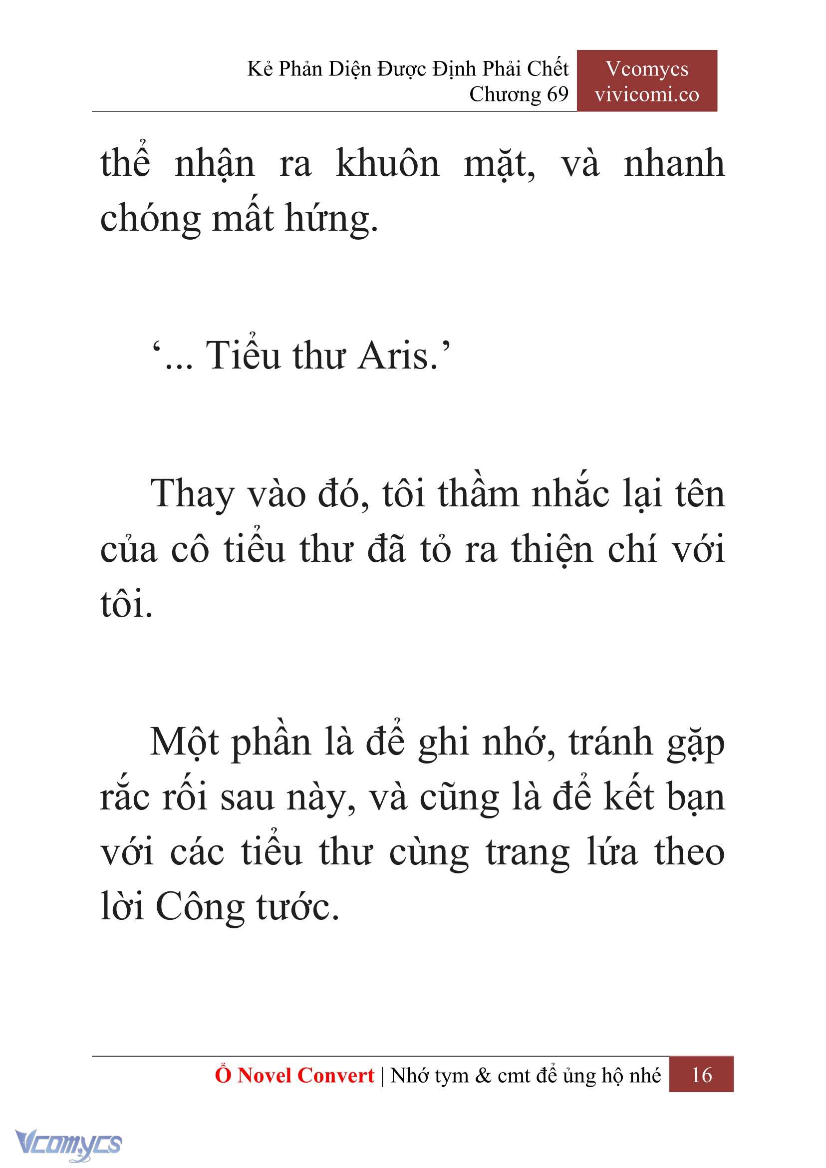 [Novel] Kẻ Phản Diện Được Định Phải Chết Chap 69 - Next Chap 70
