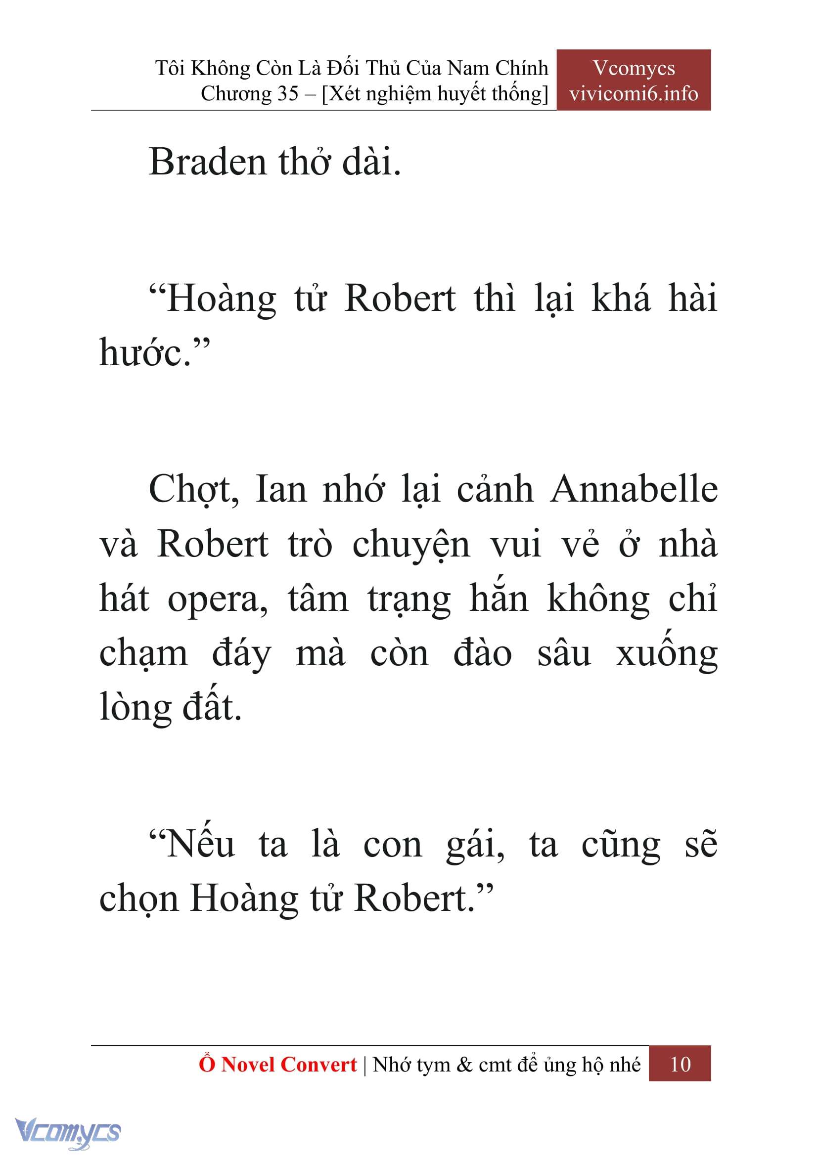 [Novel] Tôi Không Còn Là Đối Thủ Của Nam Chính Chap 35 - Trang 2