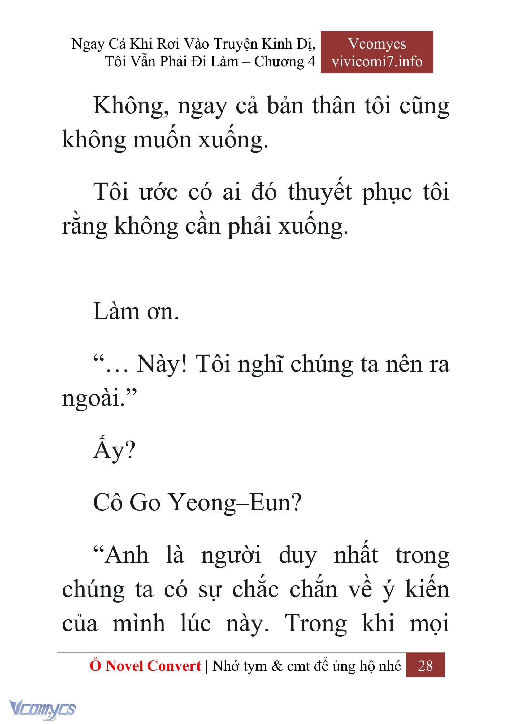 [Novel] Ngay Cả Khi Rơi Vào Truyện Kinh Dị, Tôi Vẫn Phải Đi Làm Chap 4 - Trang 2