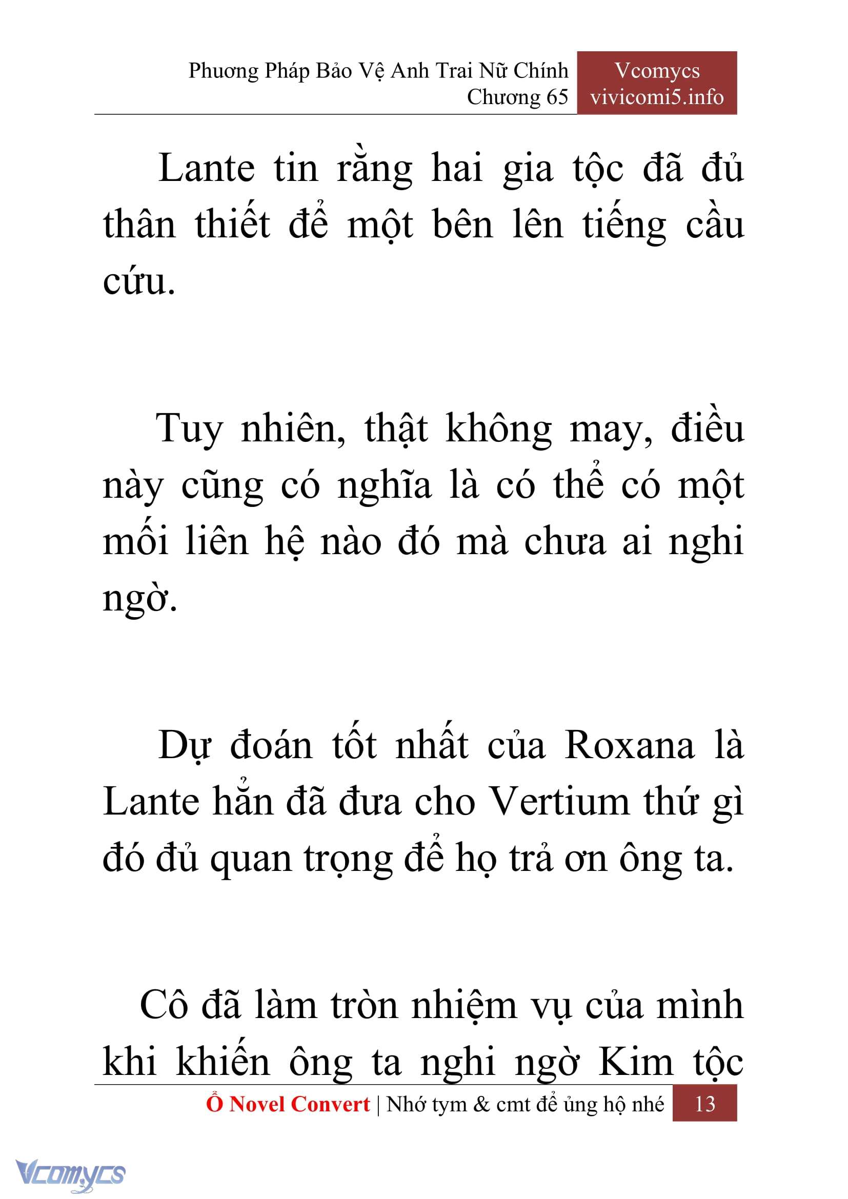[Novel] Phương Pháp Bảo Vệ Anh Trai Nữ Chính Chap 66 - Trang 2