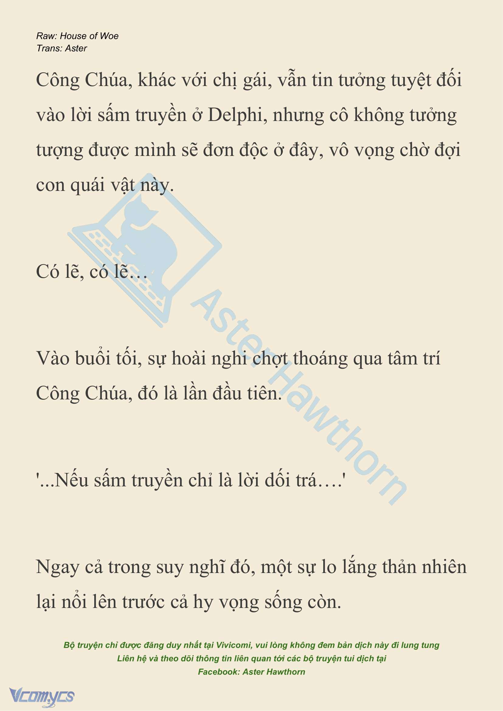 [NOVEL] Dành Cho Các Nữ Thần: Dành cho Psyche Chap 15 - Next Chap 16